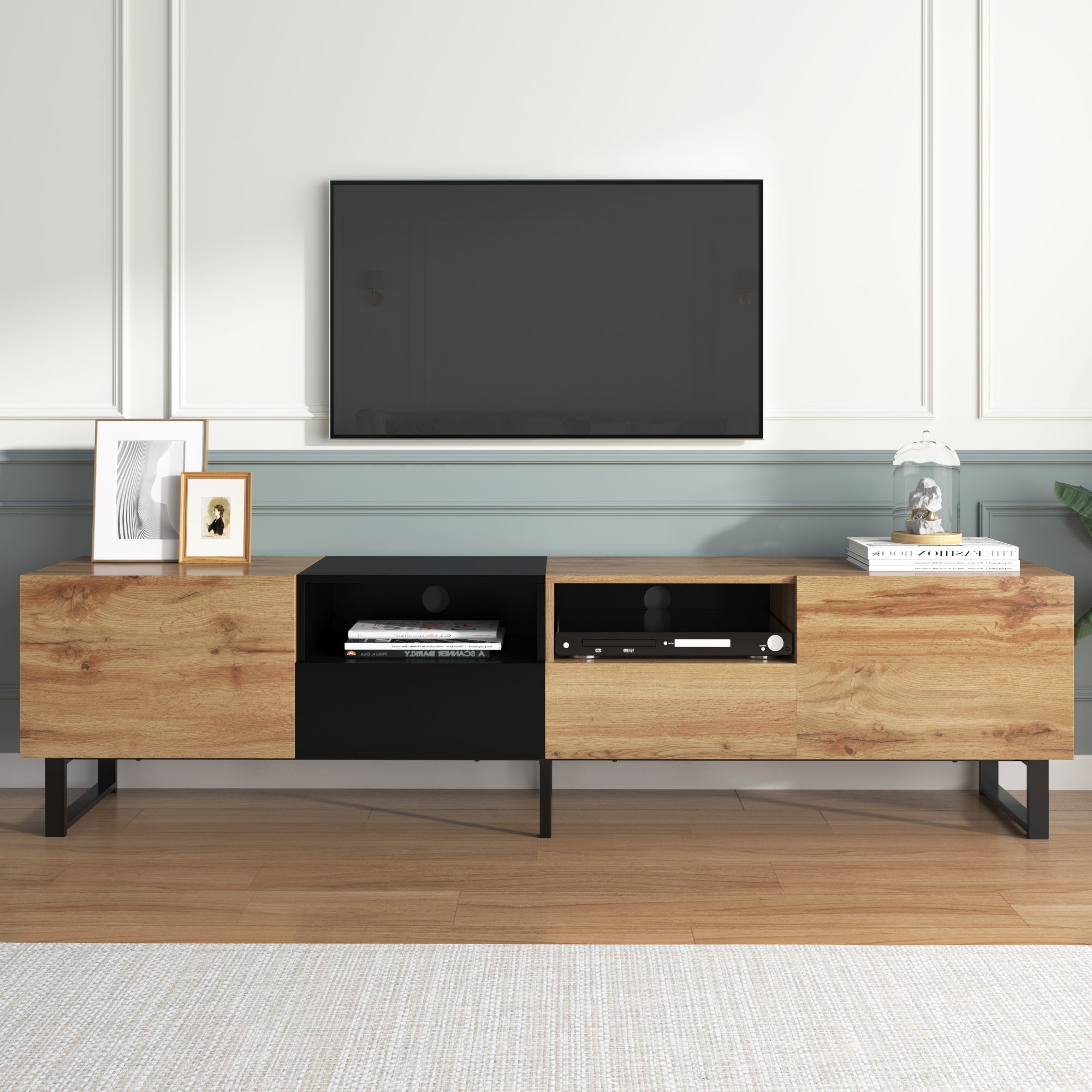PAPROOS TV Stand for 75 Inch TV