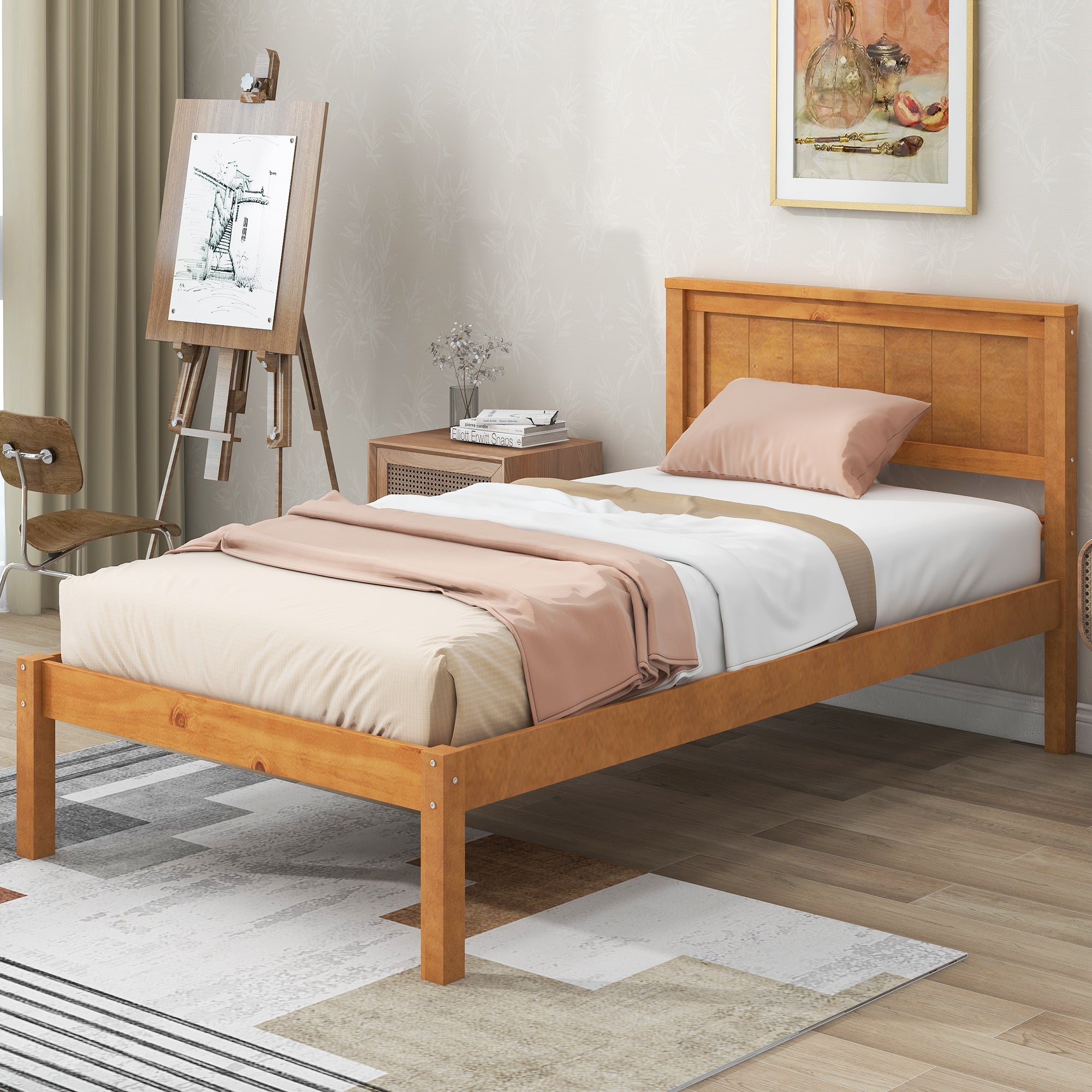 PAPROOS Twin Bed Frame