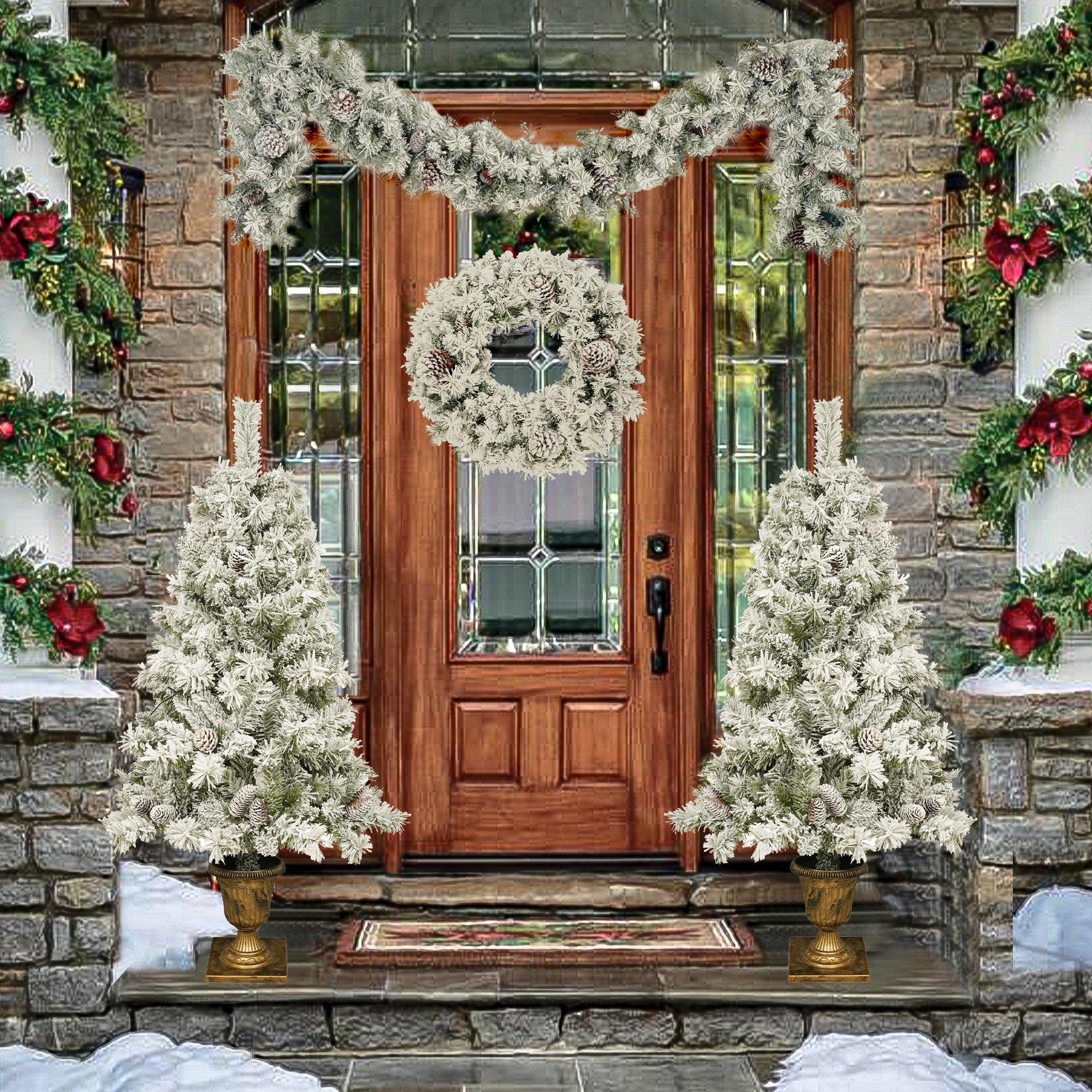 Paproos Christmas Decorations 4-Piece Set