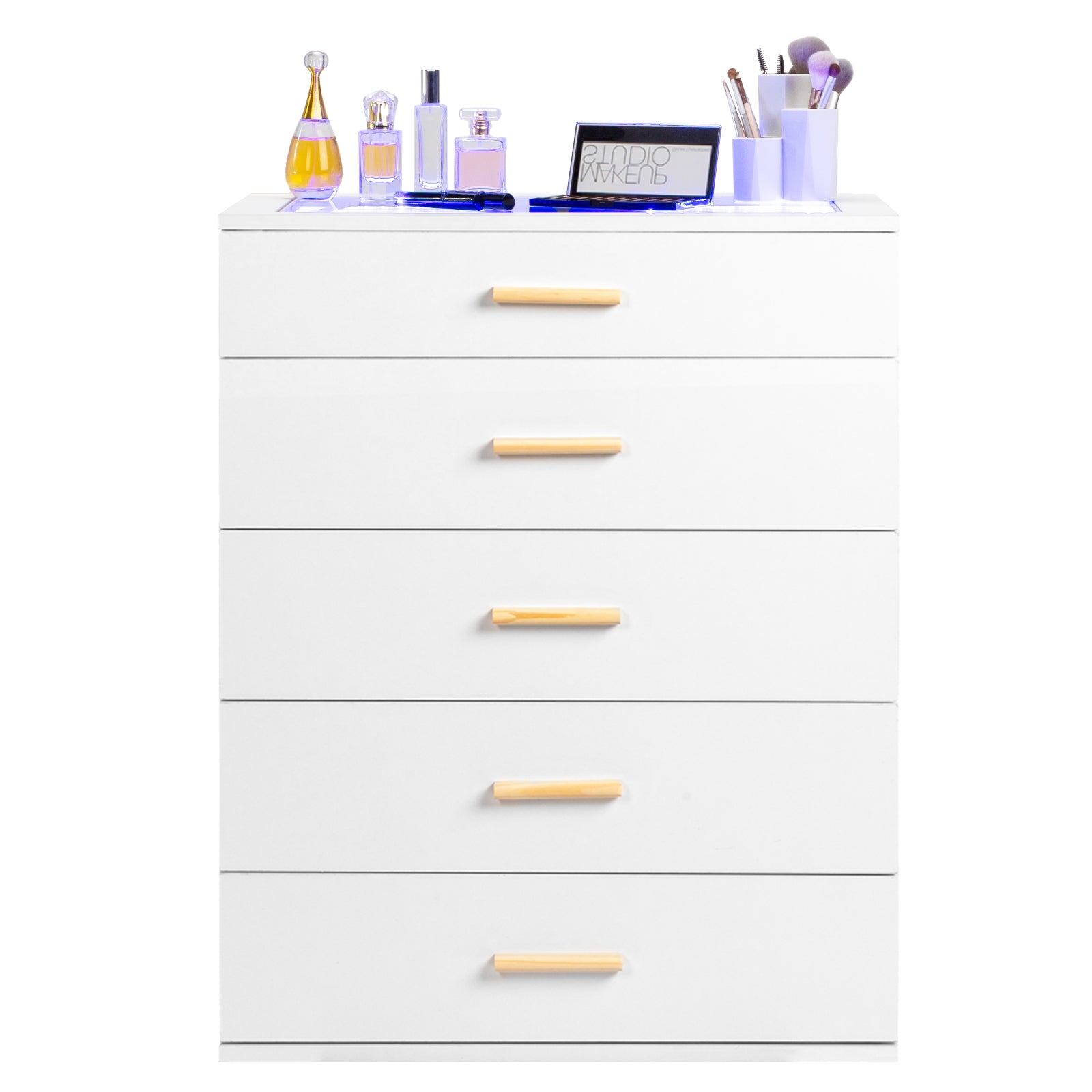PAPROOS 4 Drawer Dresser, Bedroom Chest of Drawers