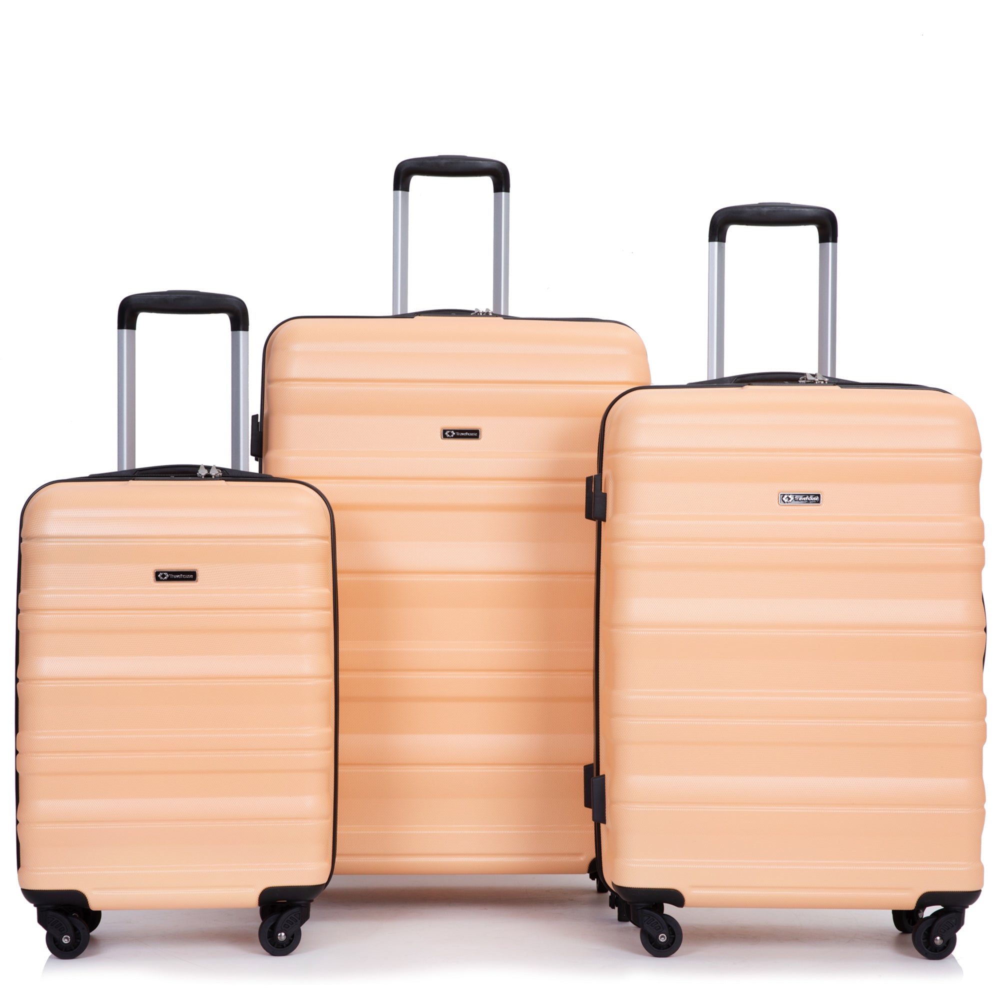 APROOS Hardside Luggage Set, 3 Piece 21in 25in 29in Carry on Suitcases Set with 2 Hooks and TSA Lock