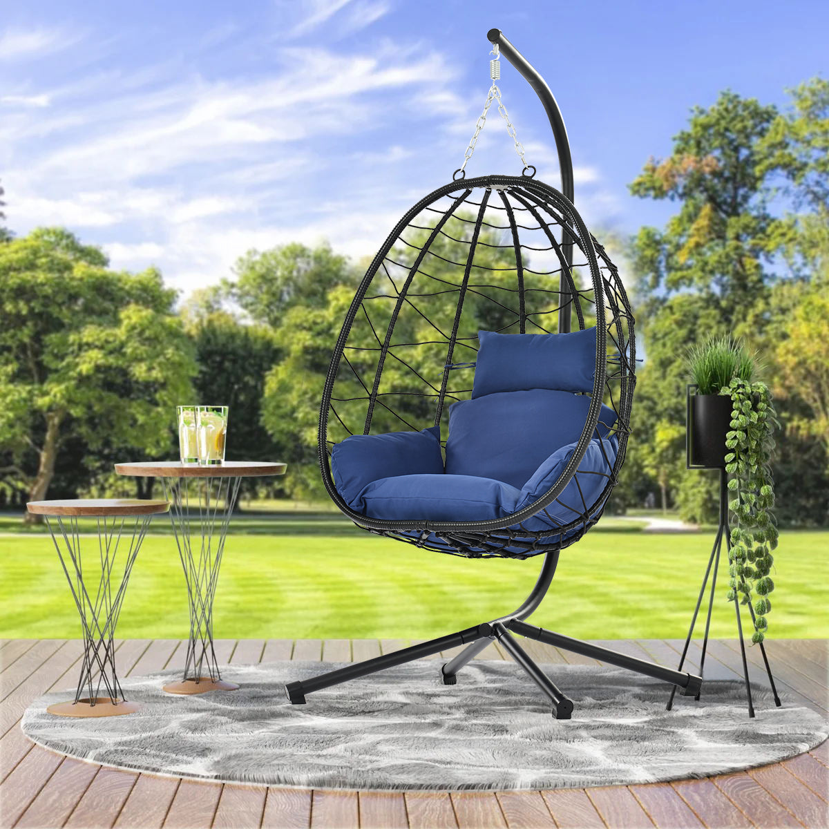 PAPROOS 2 Piece Egg Chair