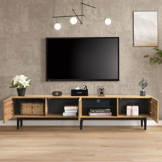 PAPROOS TV Stand for 75 Inch TV