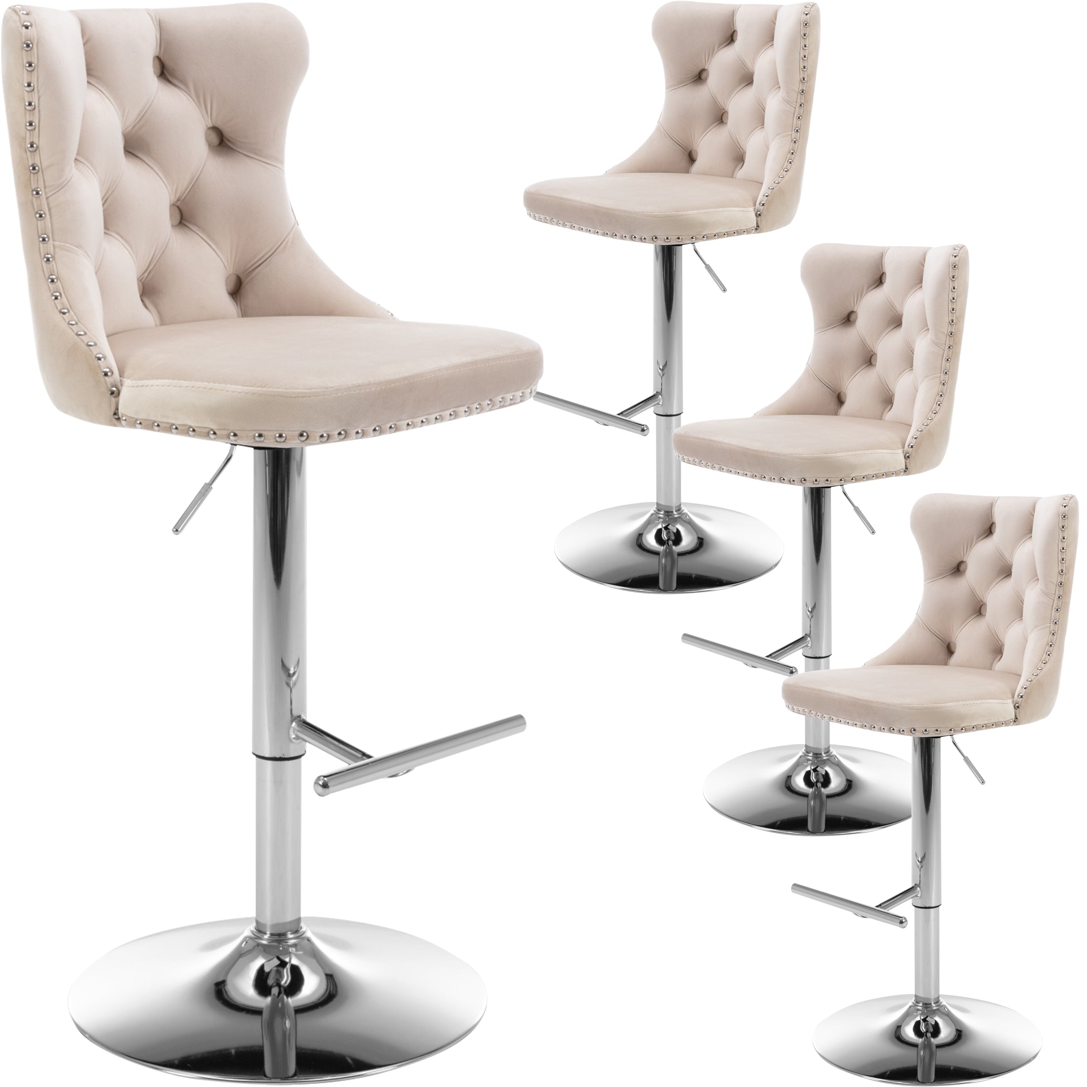 PAPROOS Bar Stools Set of 4