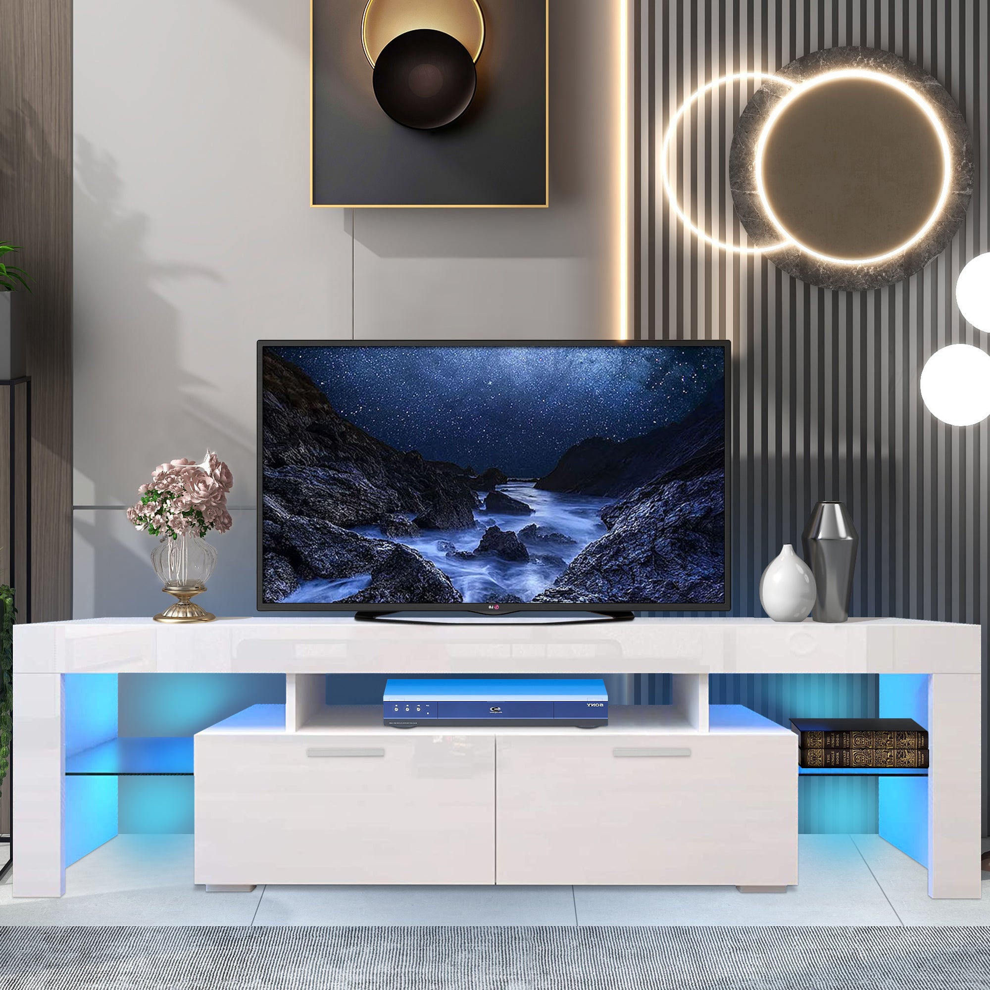 PAPROOS TV Stand for 32-55 Inchs TV