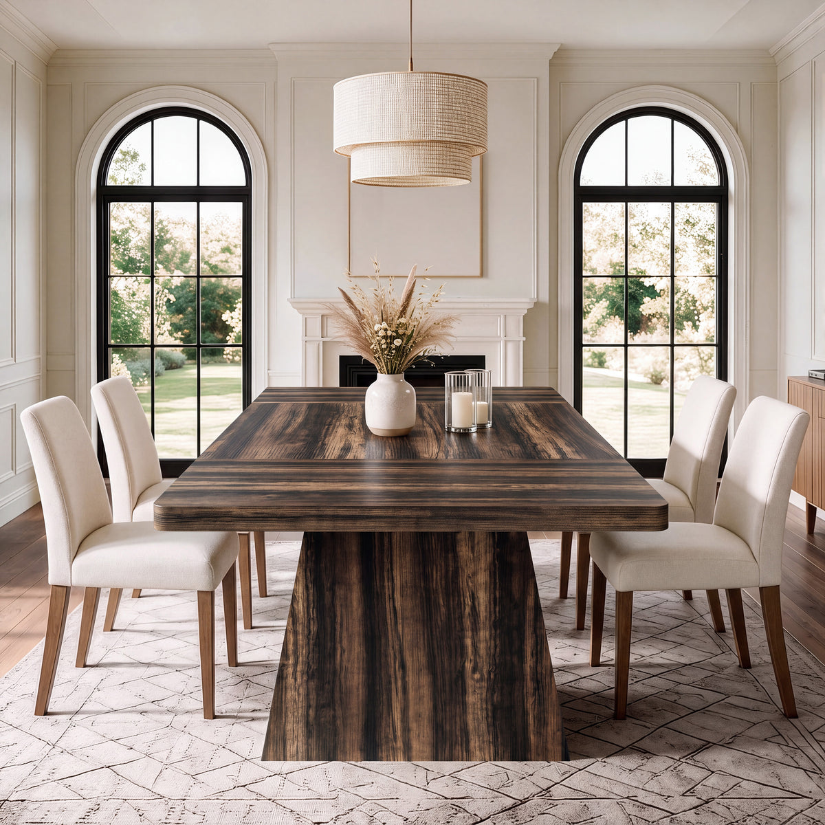 PAPROOS 62.2" Rectangular Dining Table