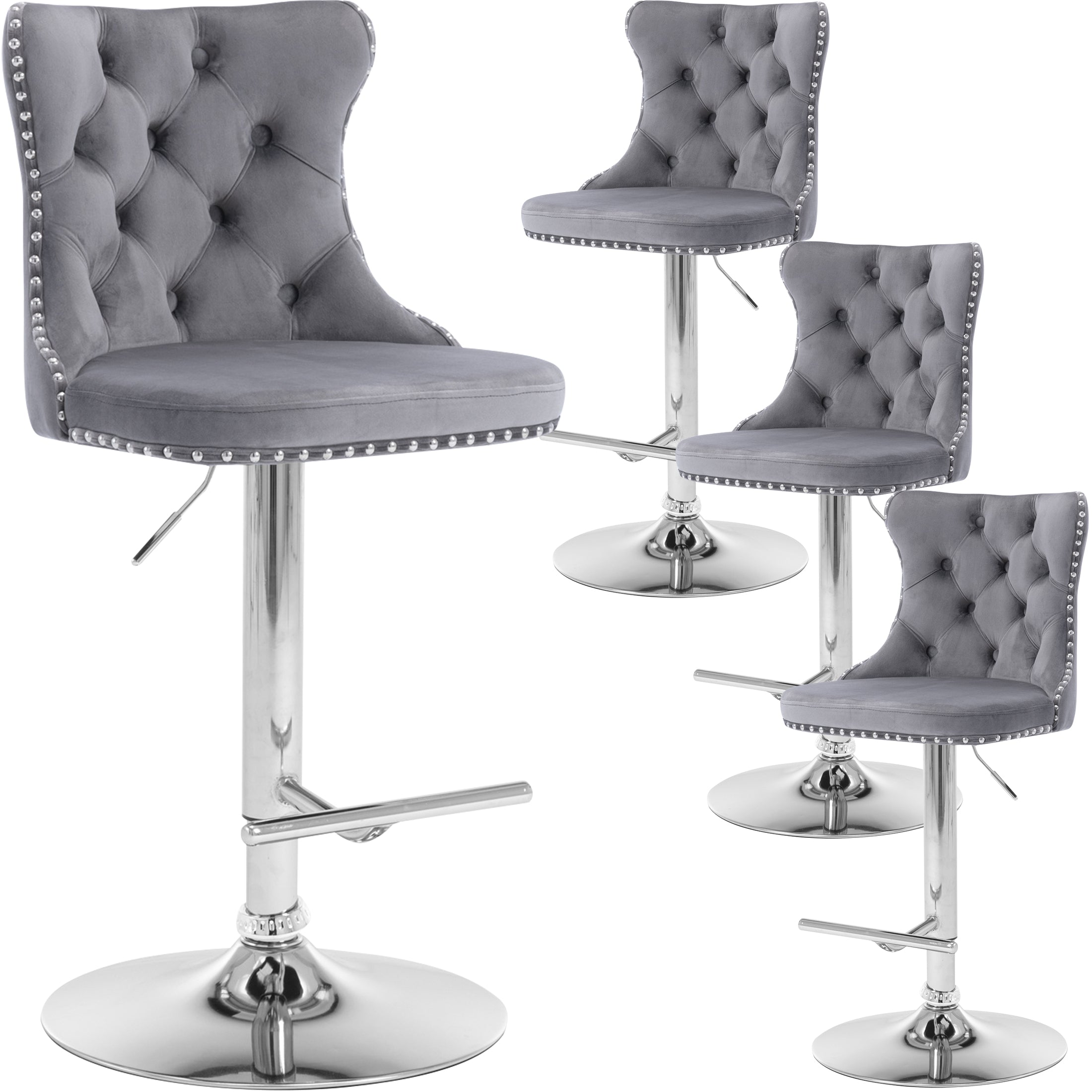 PAPROOS Bar Stools Set of 4
