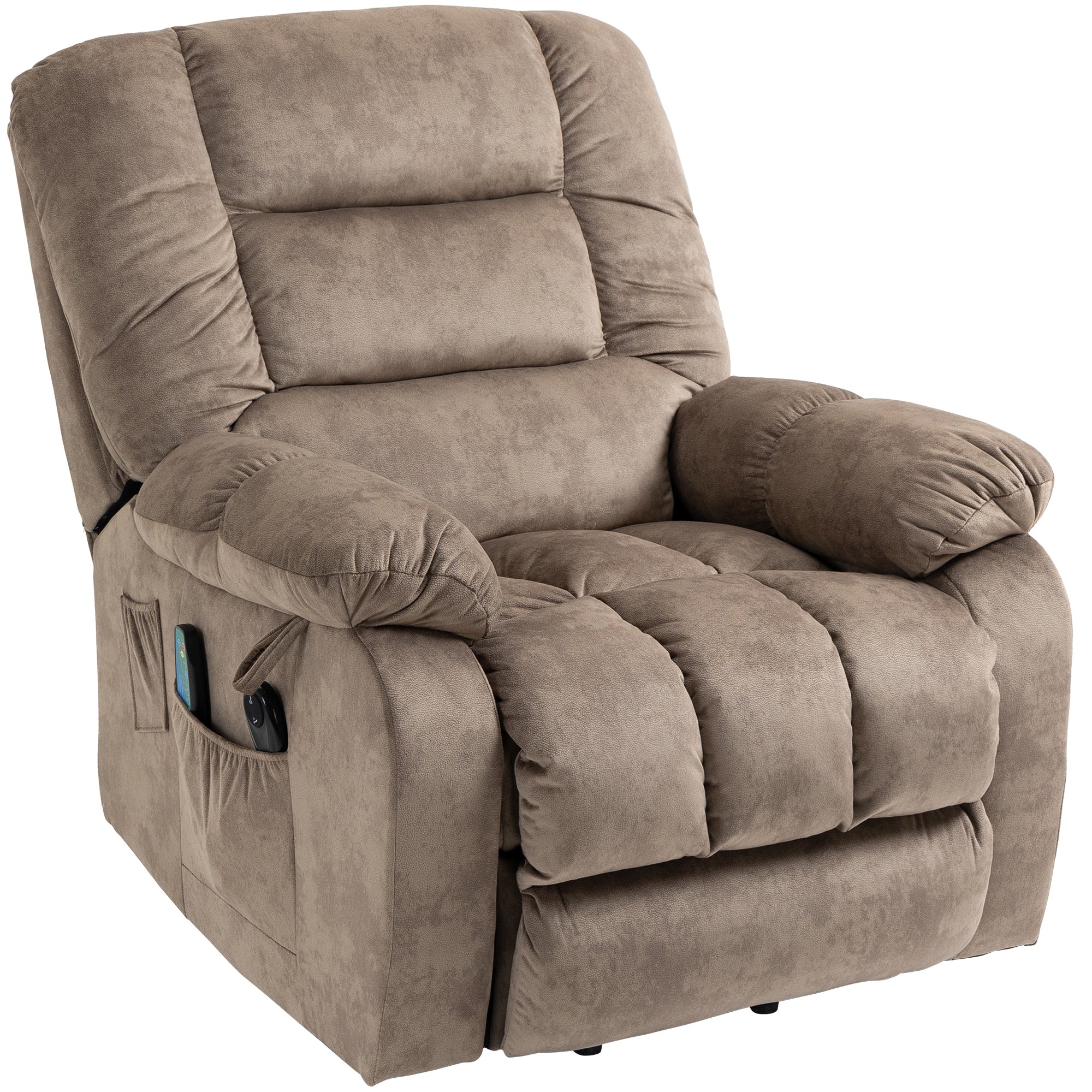 PAPROOS Recliner Chair, Electric Power Lift Recliner with Heat Therapy and Massage Function