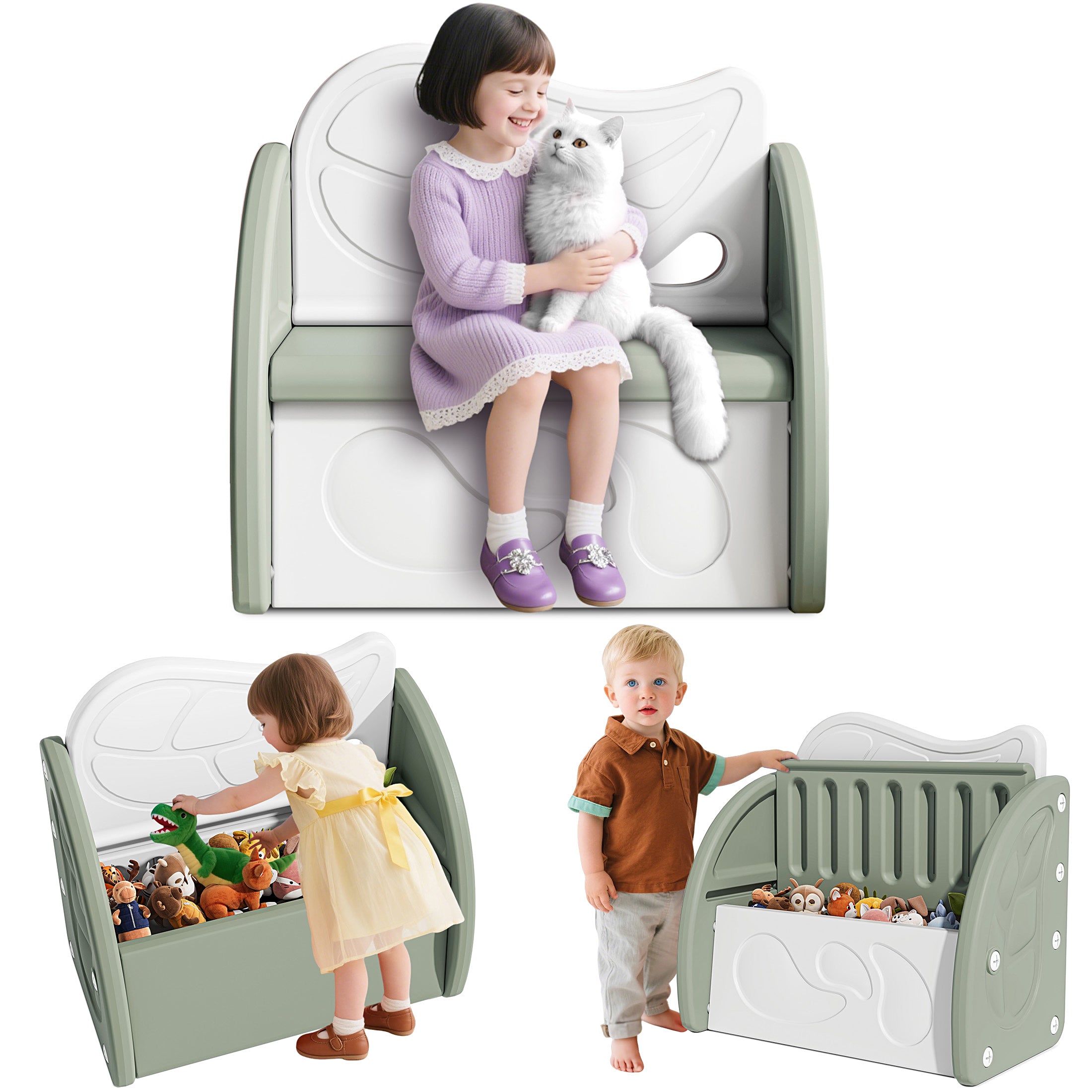 PAPROOS Kids Toy Box
