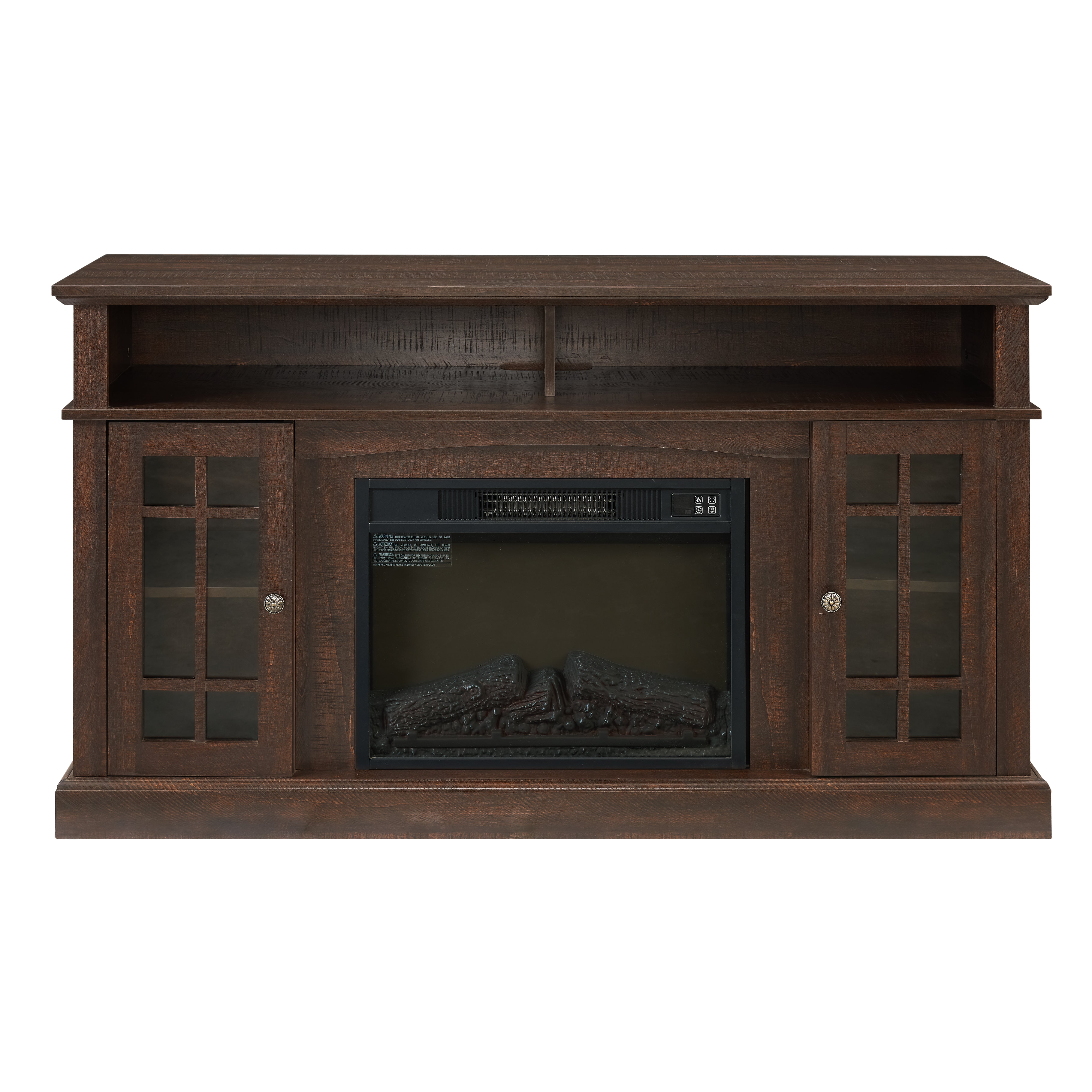 PAPROOS Fireplace TV Stand for 65 Inch TV