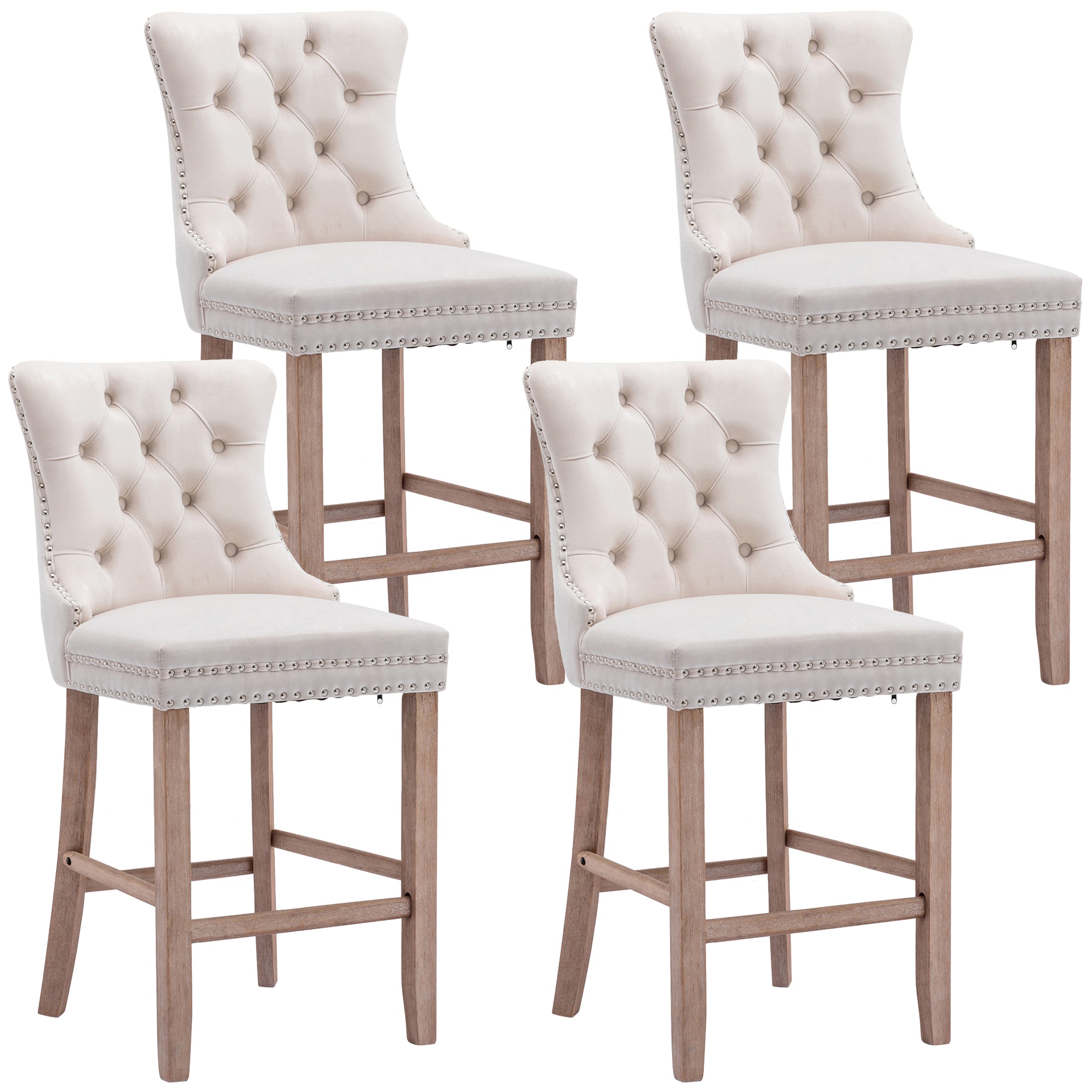 PAPROOS Bar Stools Set of 4