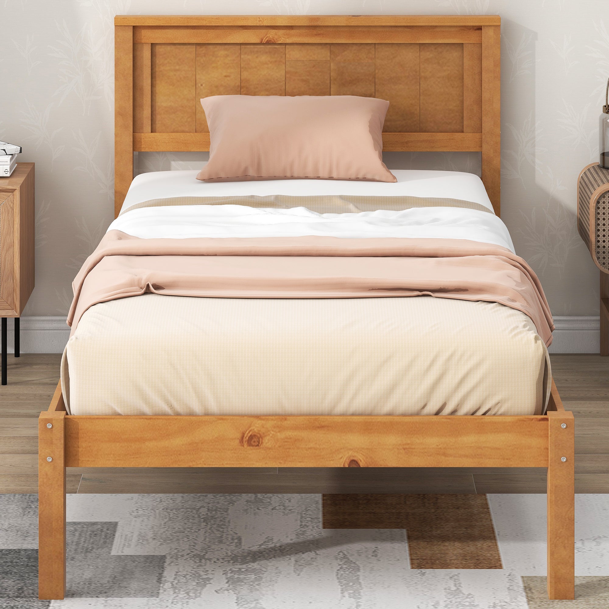 PAPROOS Twin Size Bed Frame