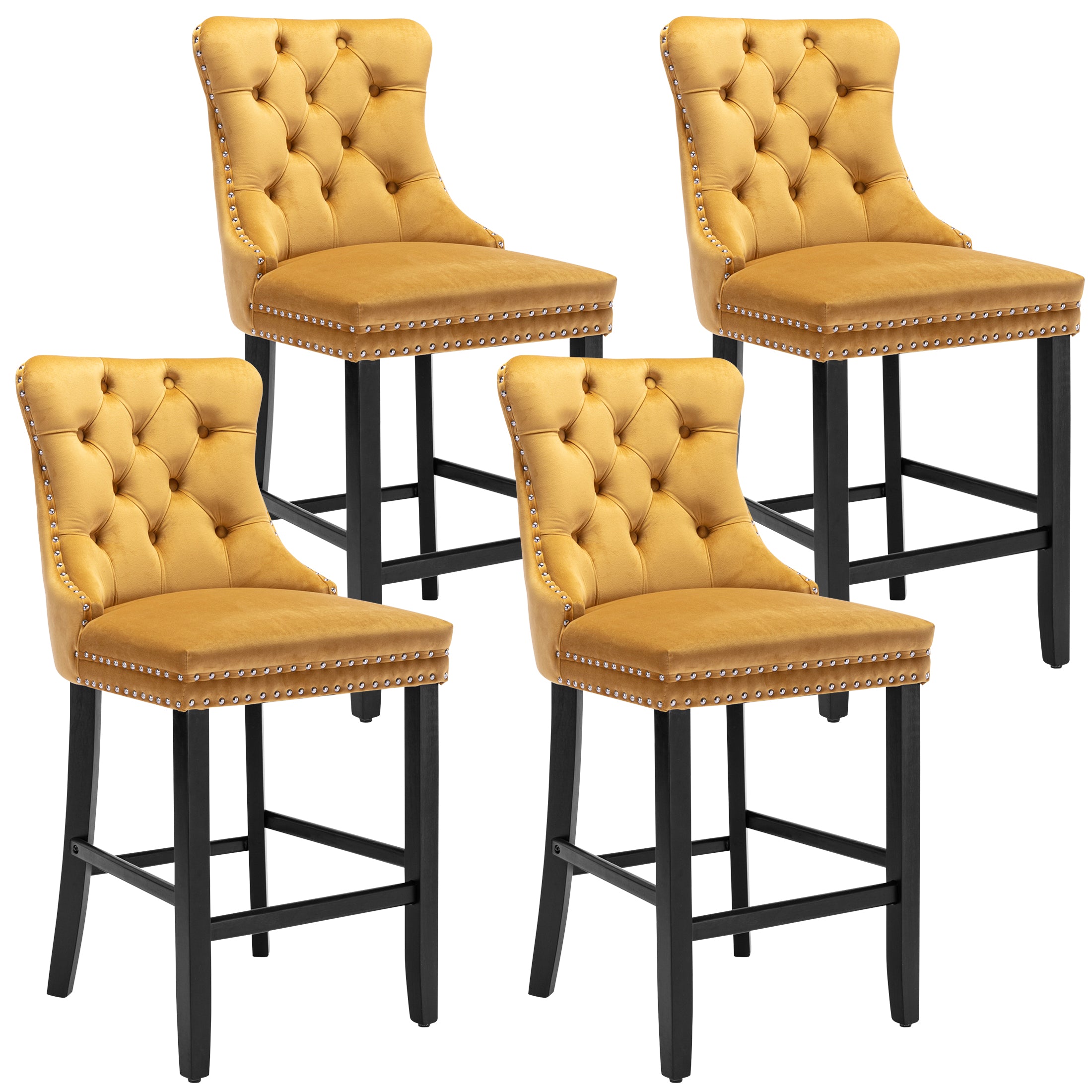 PAPROOS Bar Stools Set of 4