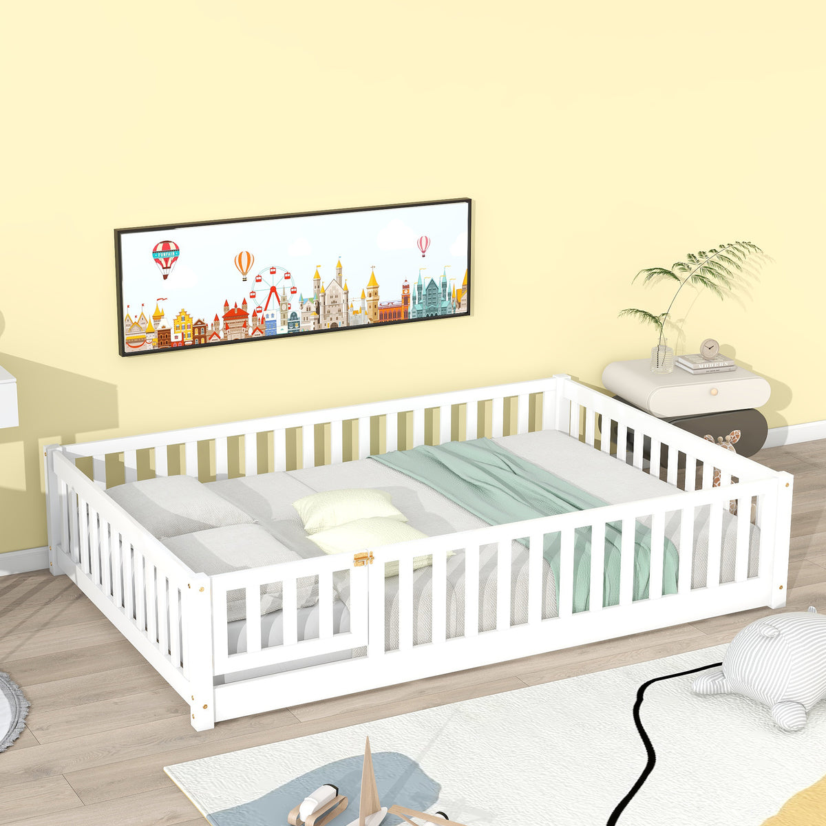 PAPROOS Wood Montessor Floor Bed