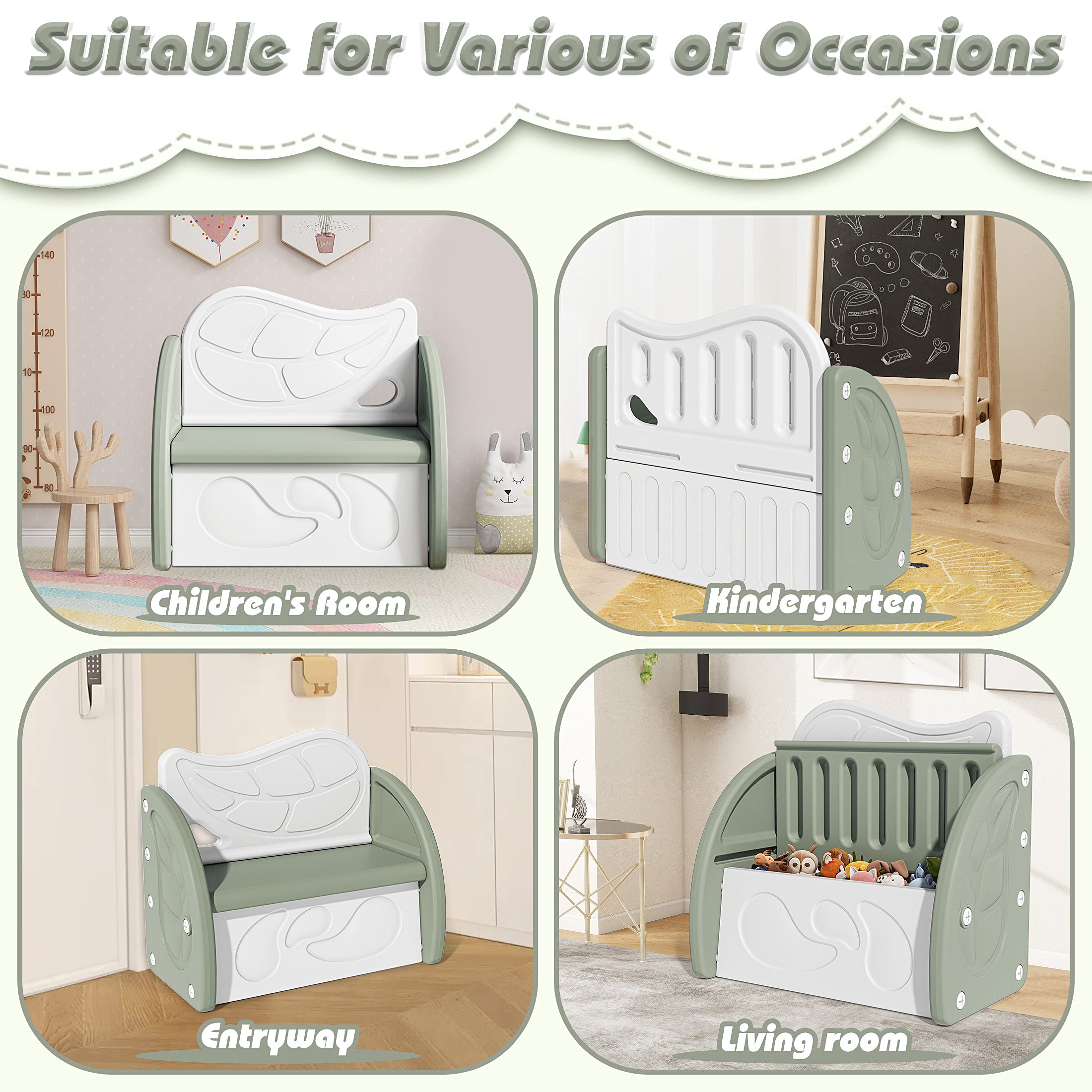 PAPROOS Kids Toy Box