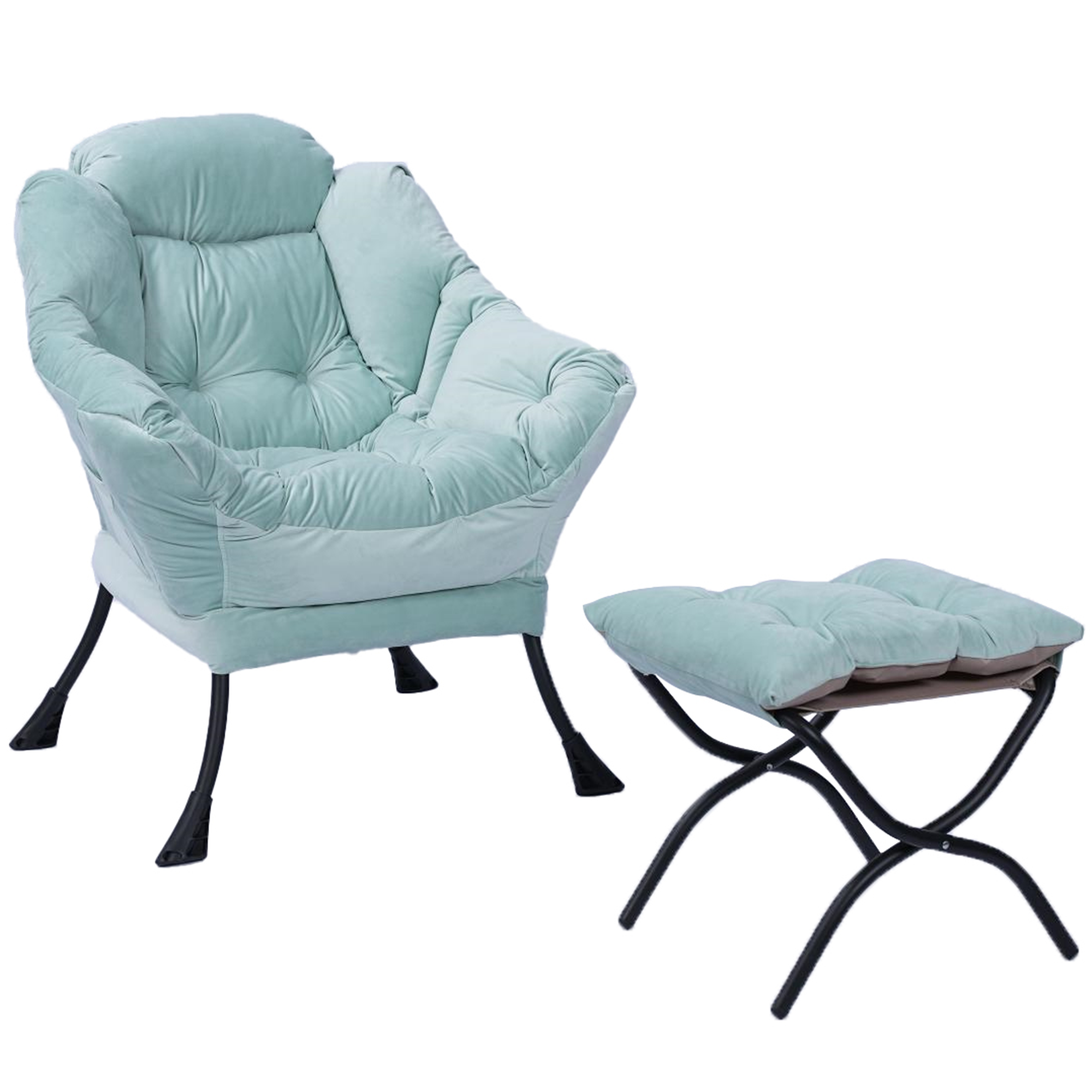 PAPROOS Reading Chair with Ottoman, LJC