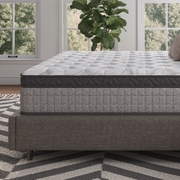 12 inch Twin Mattress, Gel Memory Foam Hybrid Mattress in a Box, Individual Pocket Spring Mattress, Medium Firm, CertiPUR-US Certified, Sleep Support & Pressure Relief, Grey