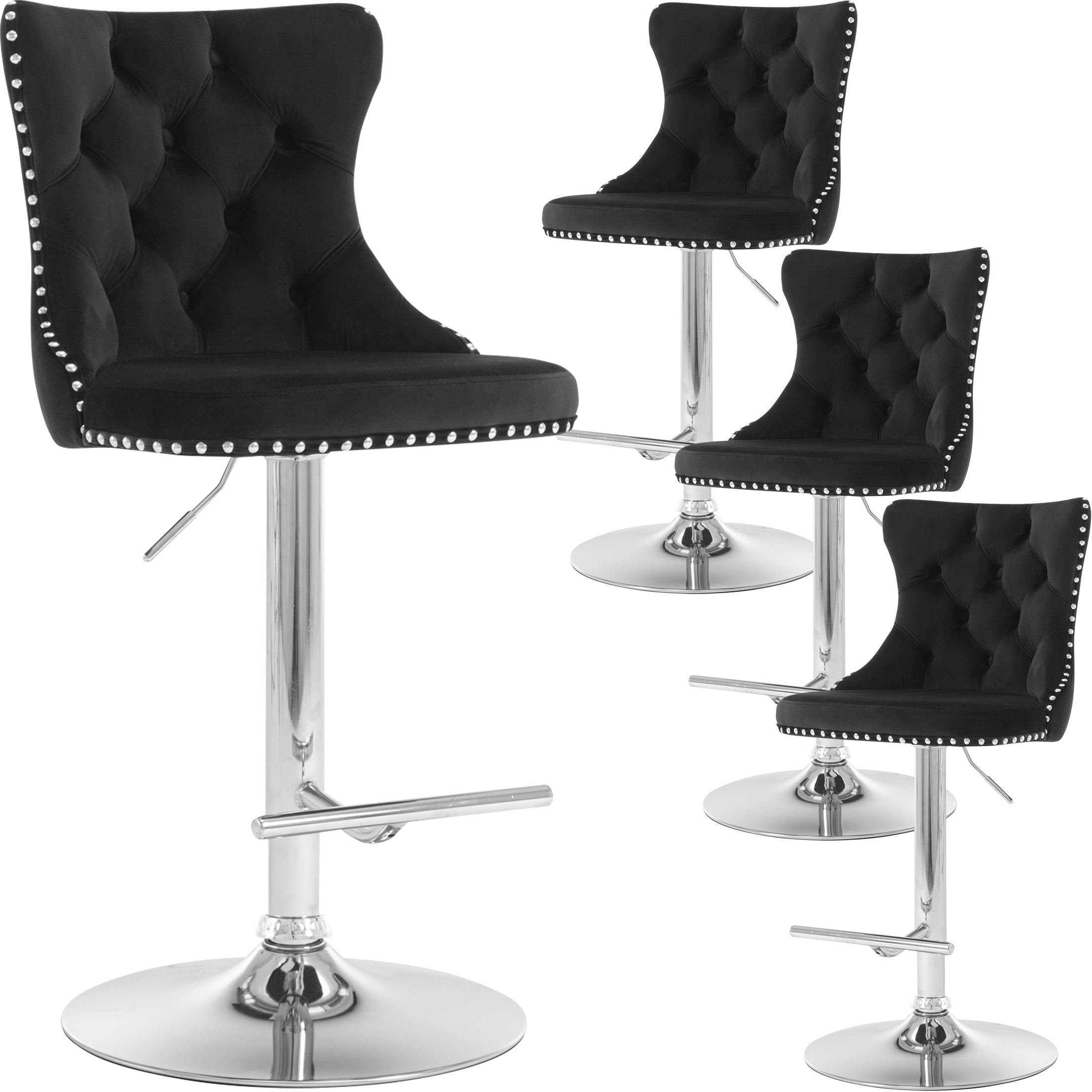 PAPROOS Bar Stools Set of 4