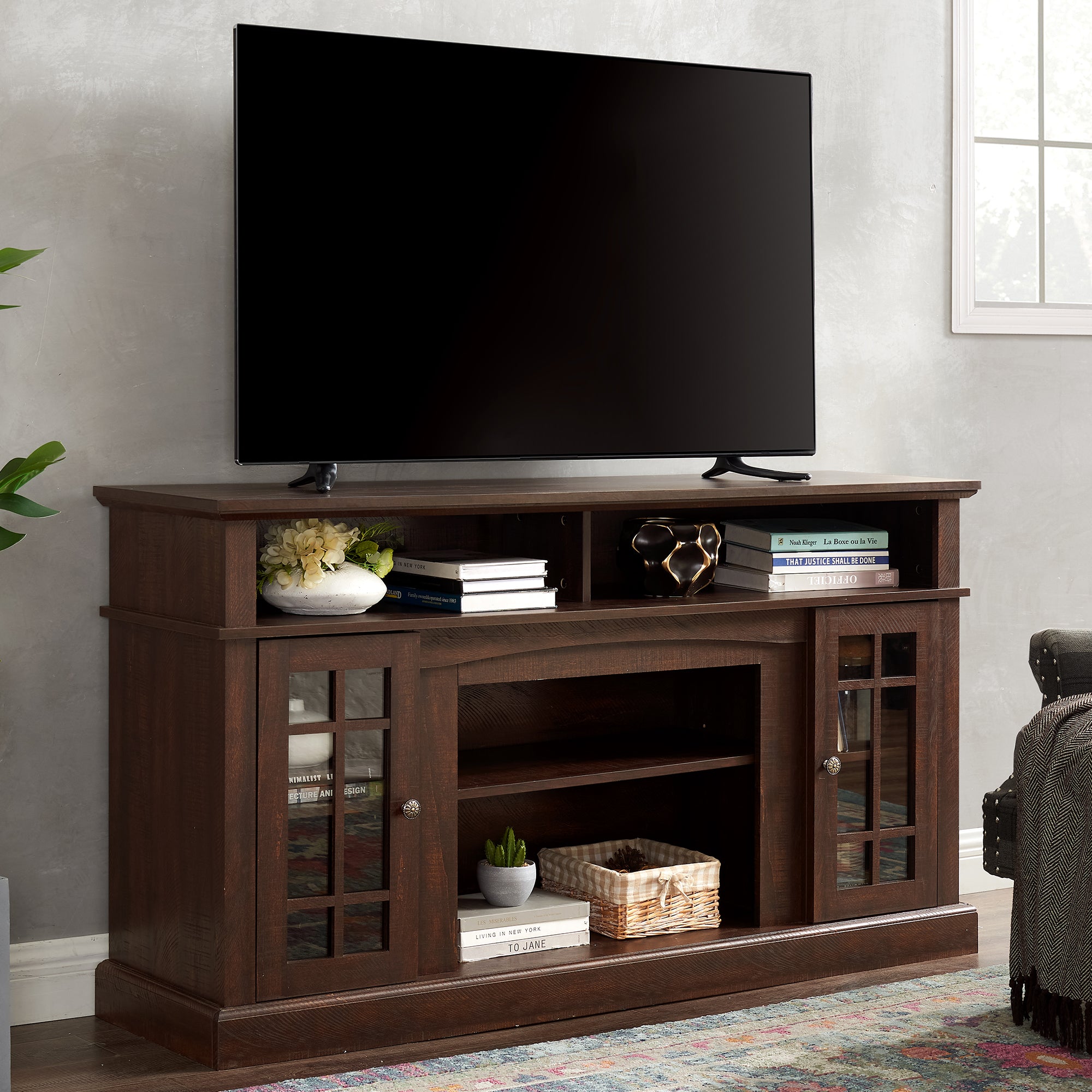 PAPROOS TV Stand for 65 Inch TV