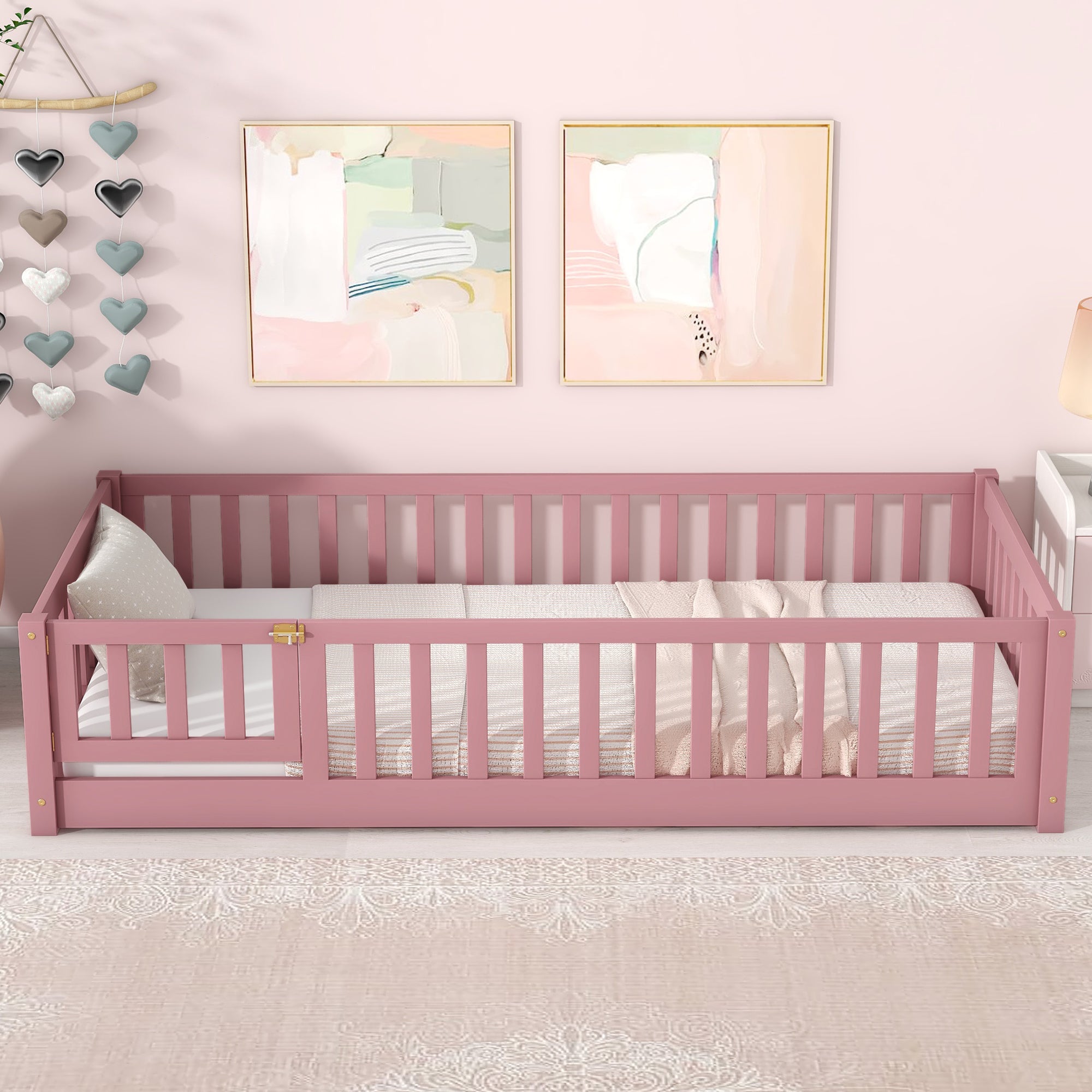 PAPROOS Wood Montessor Floor Bed