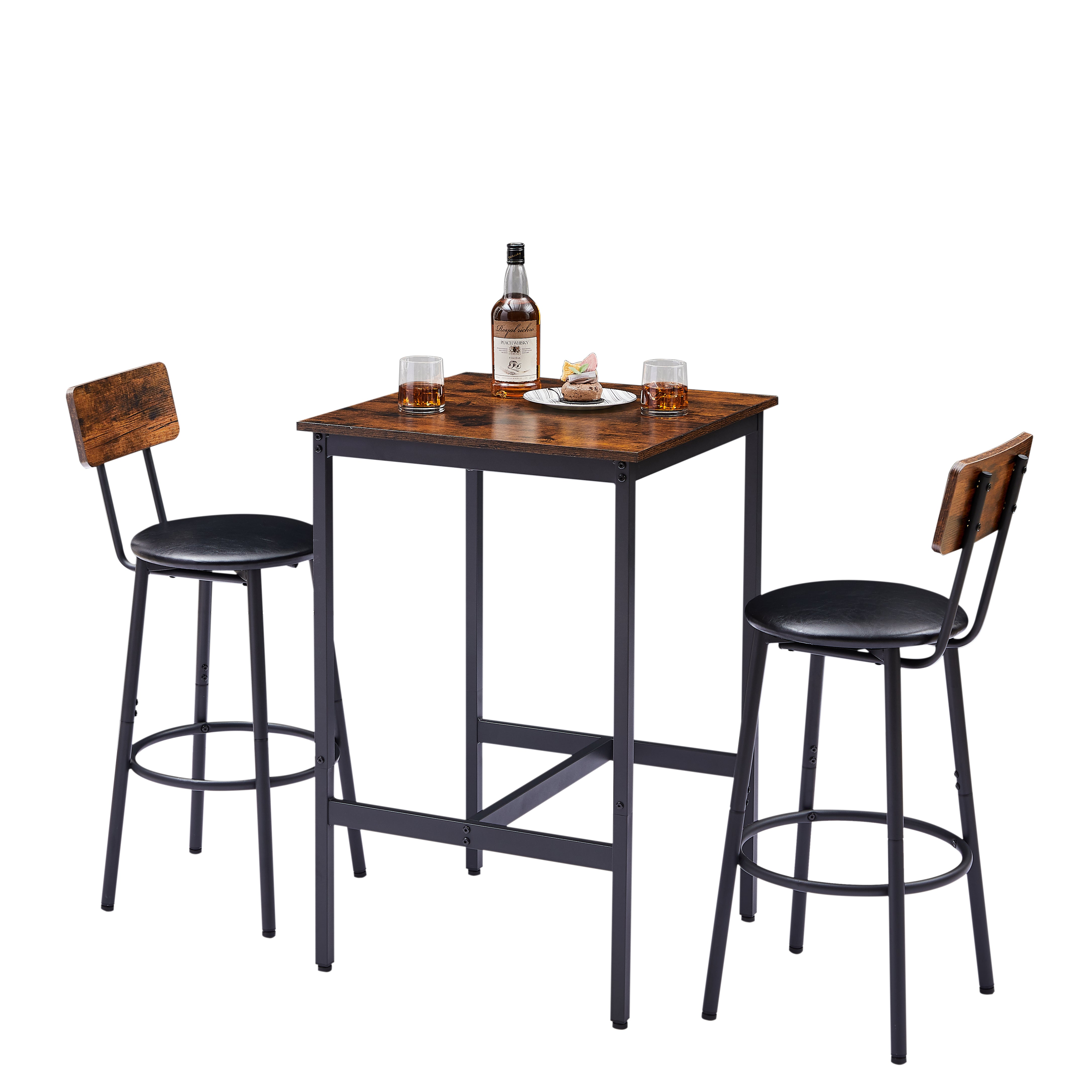 PAPROOS Bar Table Set for 2