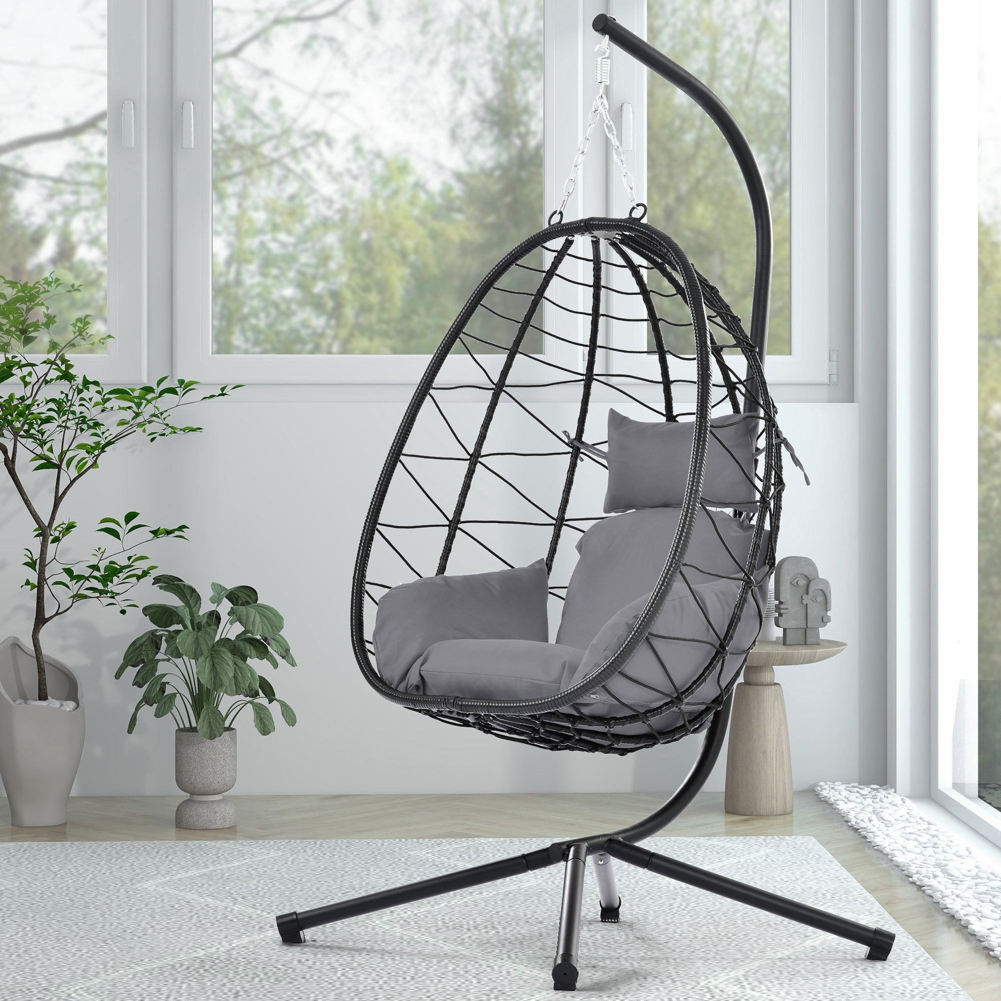 PAPROOS 2 Piece Egg Chair