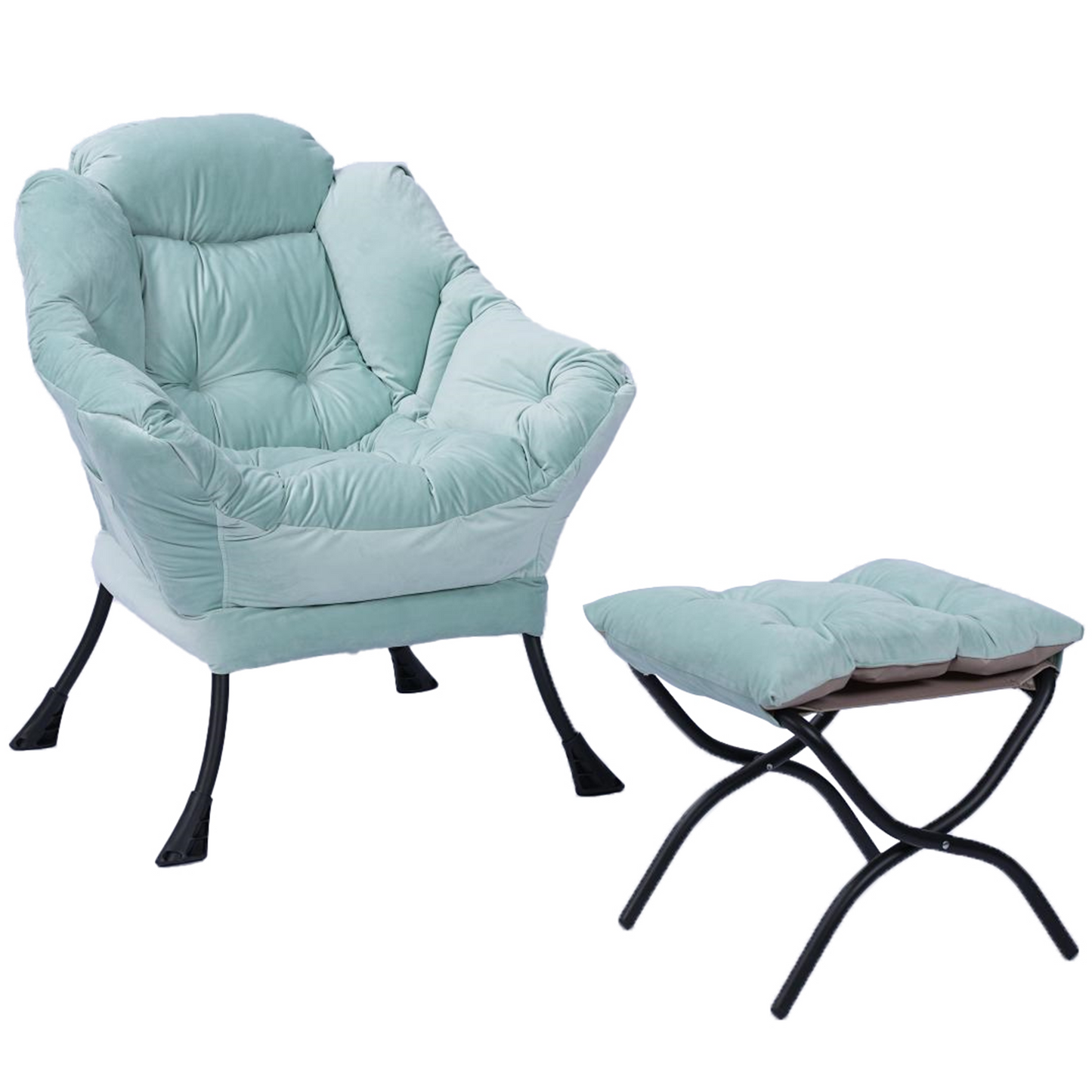 PAPROOS Accent Chair with Ottoman