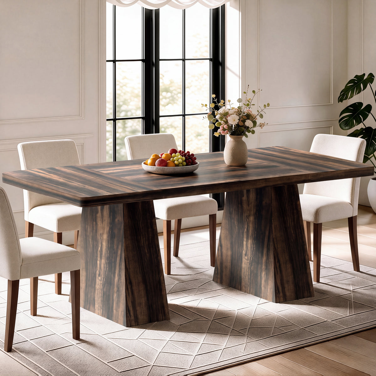 PAPROOS 62.2" Rectangular Dining Table