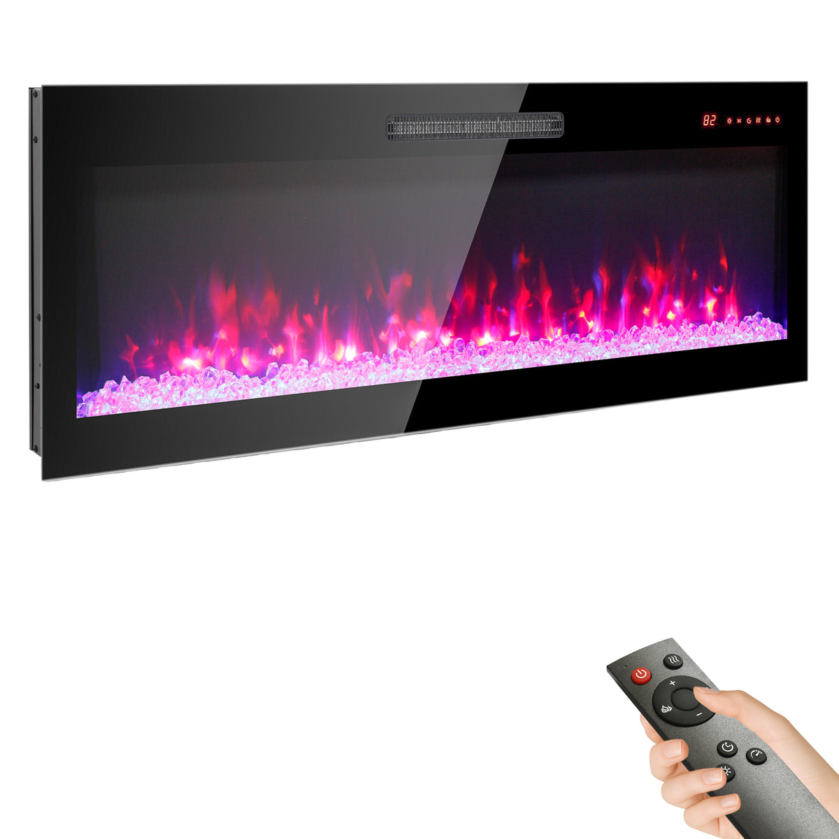 PAPROOS 36-Inch Electric Fireplace