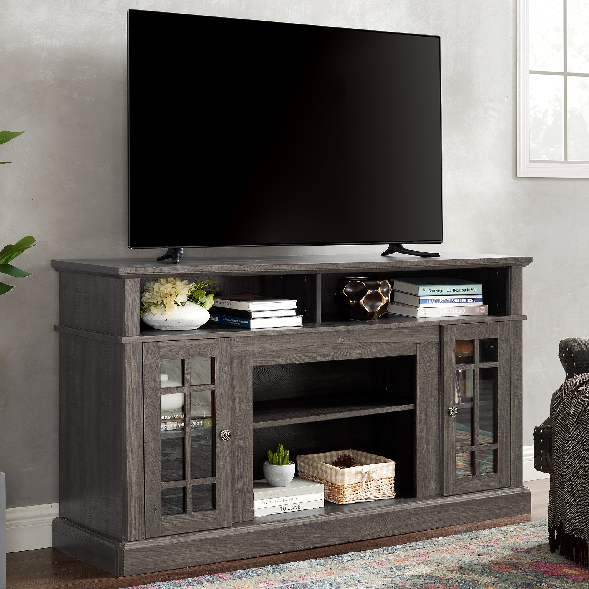 PAPROOS TV Stand for 65 Inch TV