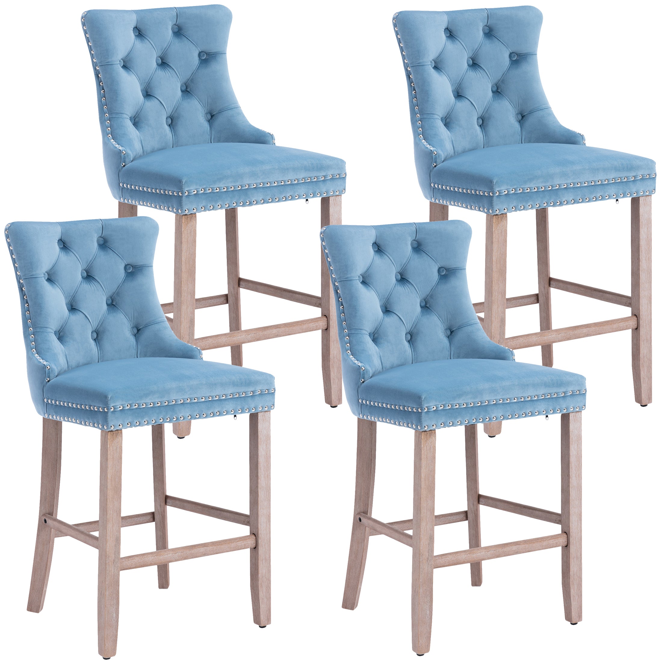 PAPROOS Bar Stools Set of 4