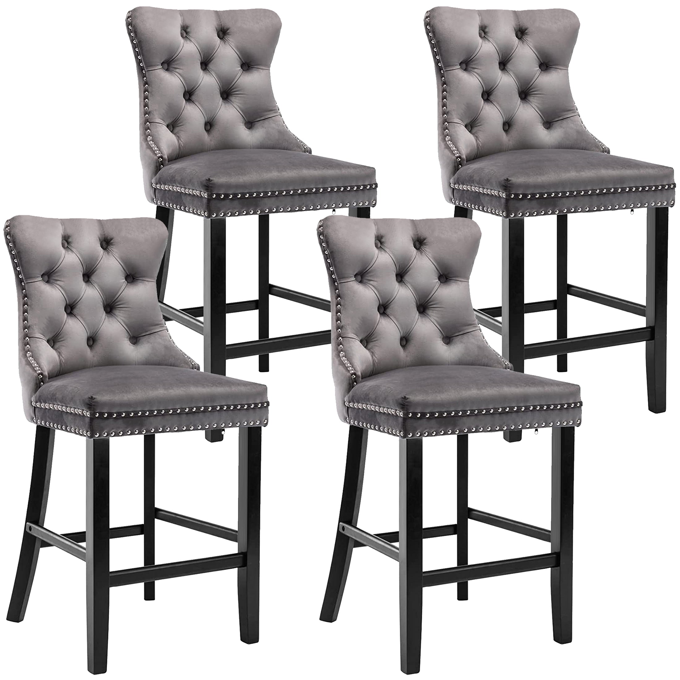 PAPROOS Bar Stools Set of 4
