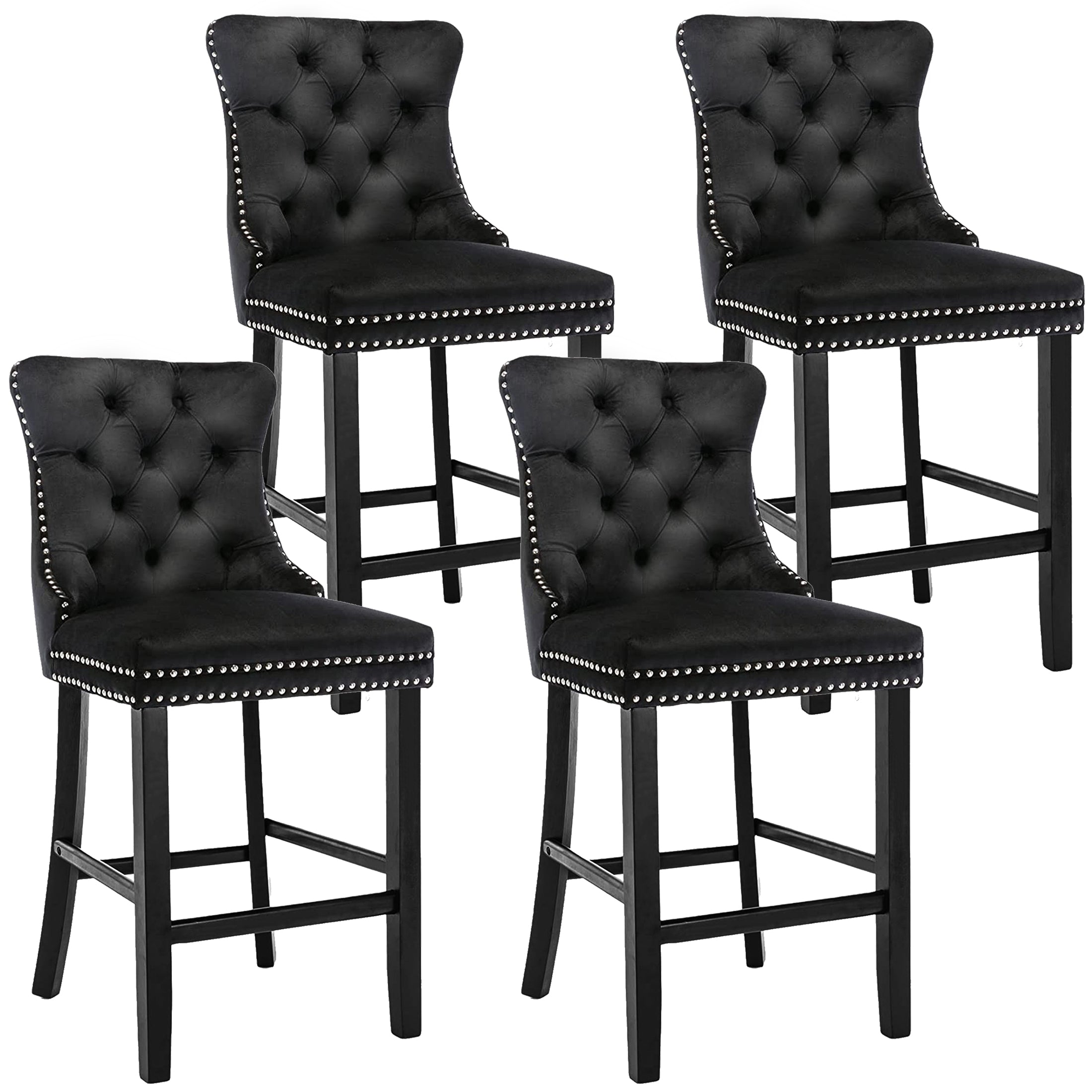 PAPROOS Bar Stools Set of 4