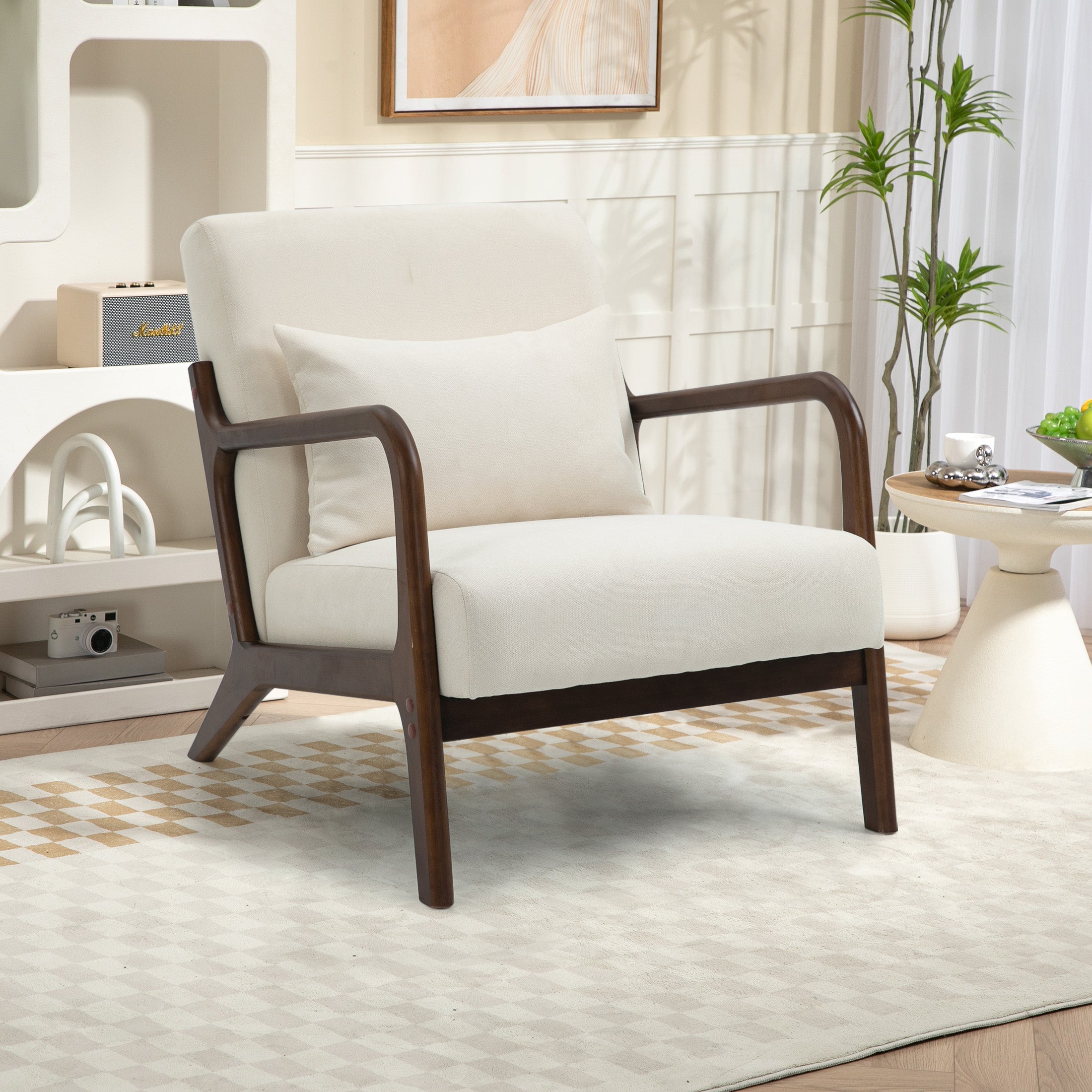 PAPROOS Mid-Century Modern Accent Chair