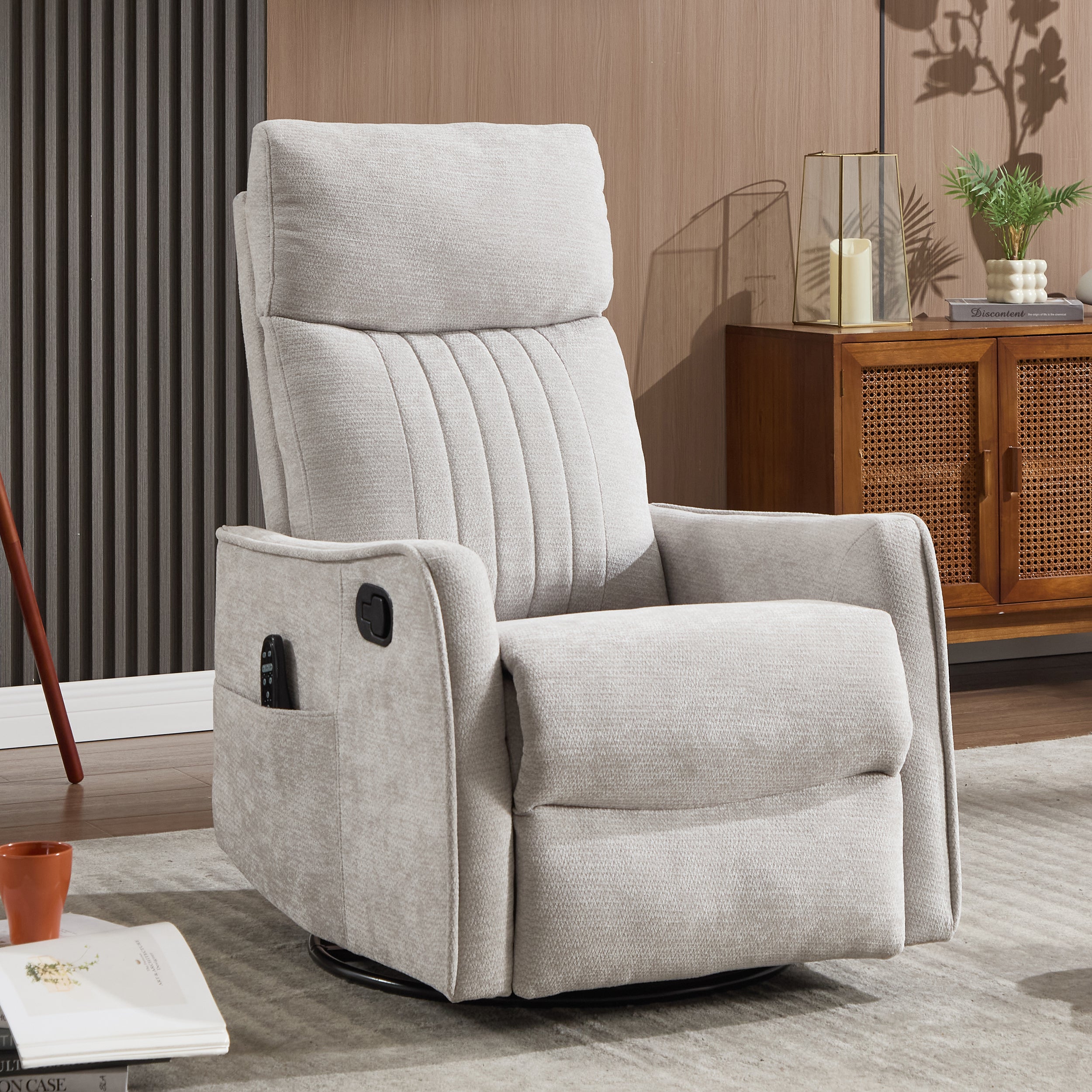 PAPROOS 360 Swivel Rocker Recliner