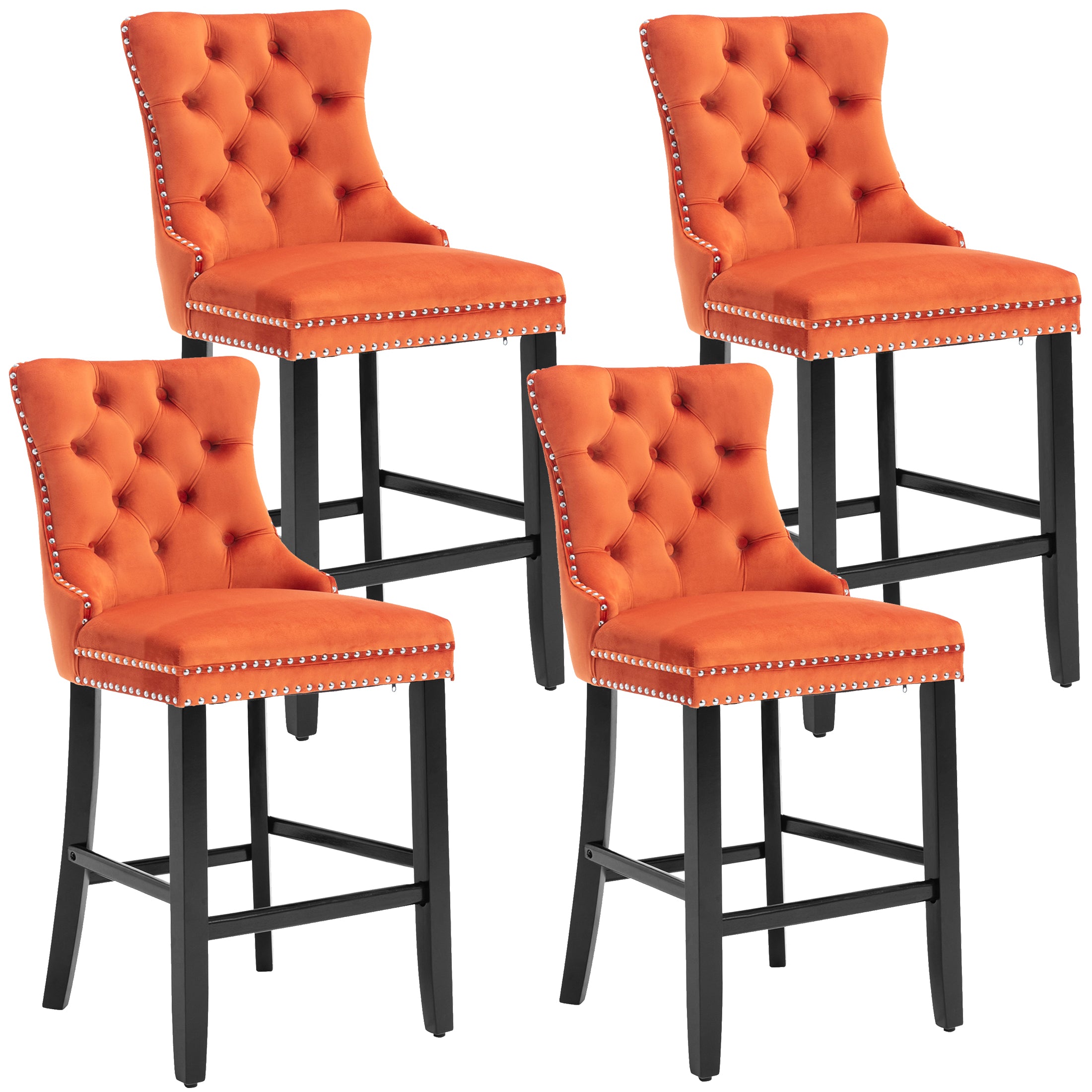 PAPROOS Bar Stools Set of 4