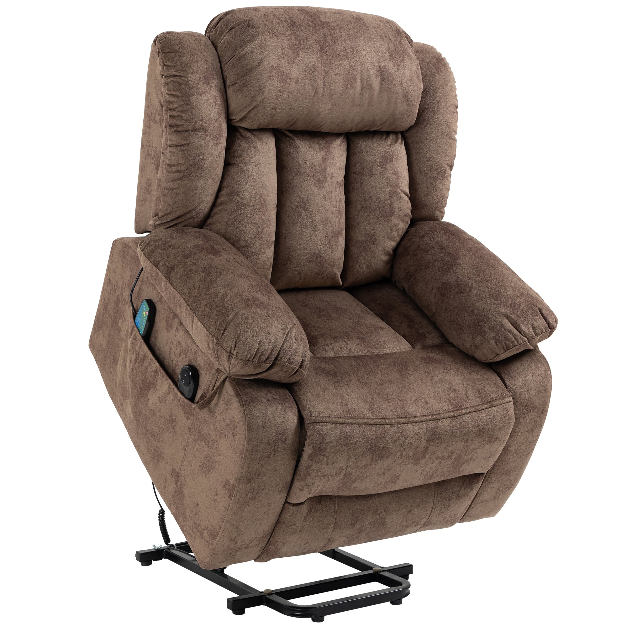 PAPROOS Recliner Chair, Electric Power Lift Recliner with Heat Therapy and Massage Function