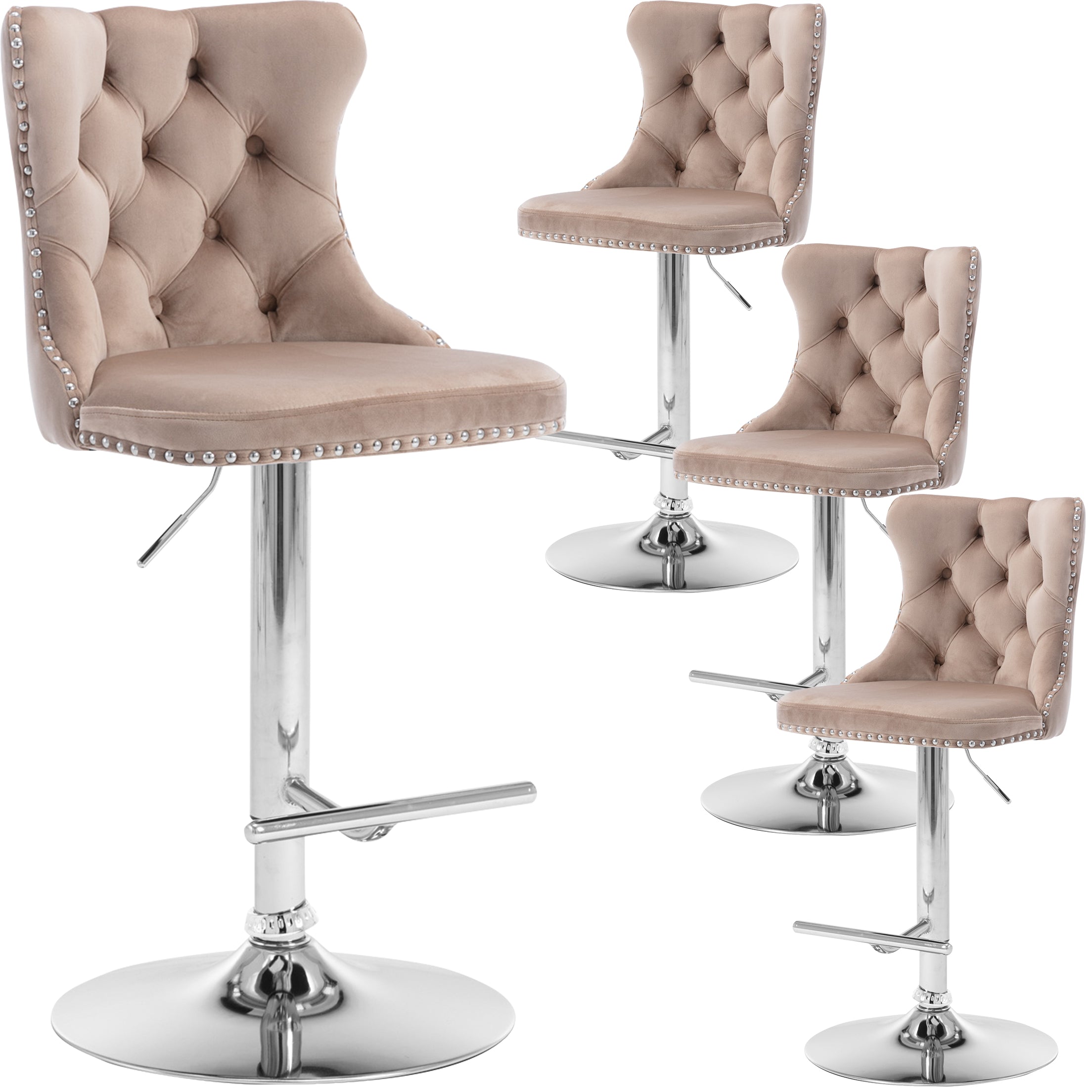 PAPROOS Bar Stools Set of 4