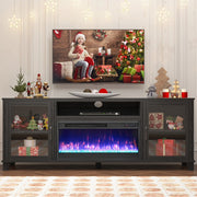 PAPROOS Fireplace TV Stand for TVs up to 60"