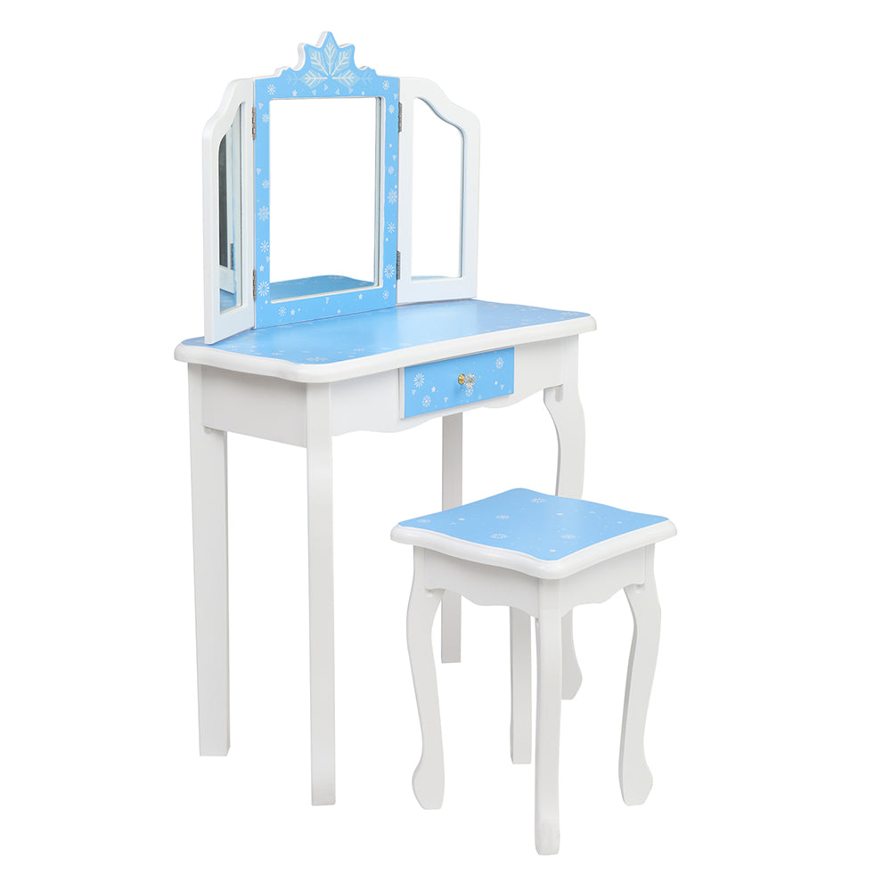 PAPROOS Kids Vanity with Mirrors