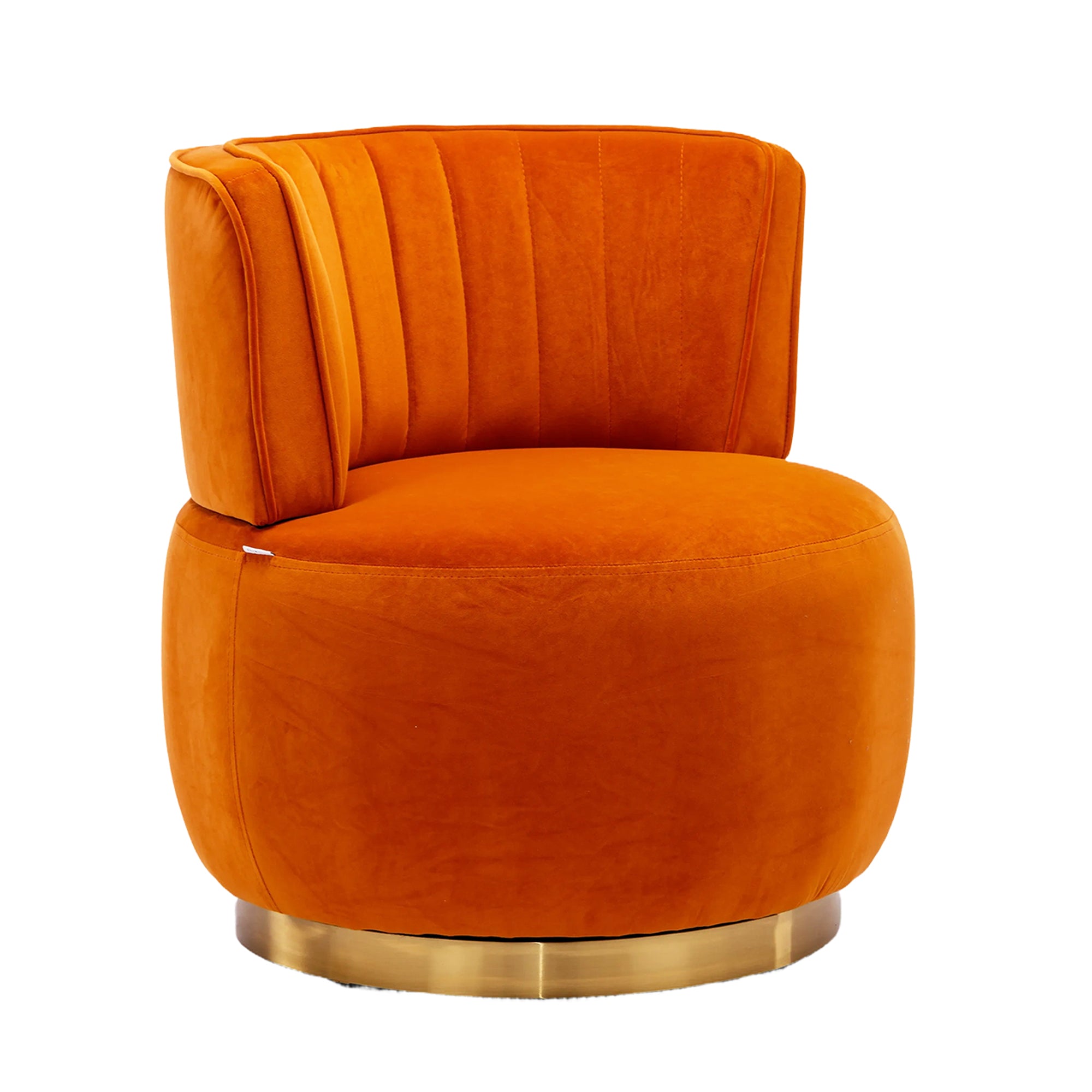 PAPROOS Swivel Accent Chair with Storage and Cat Bed Stool