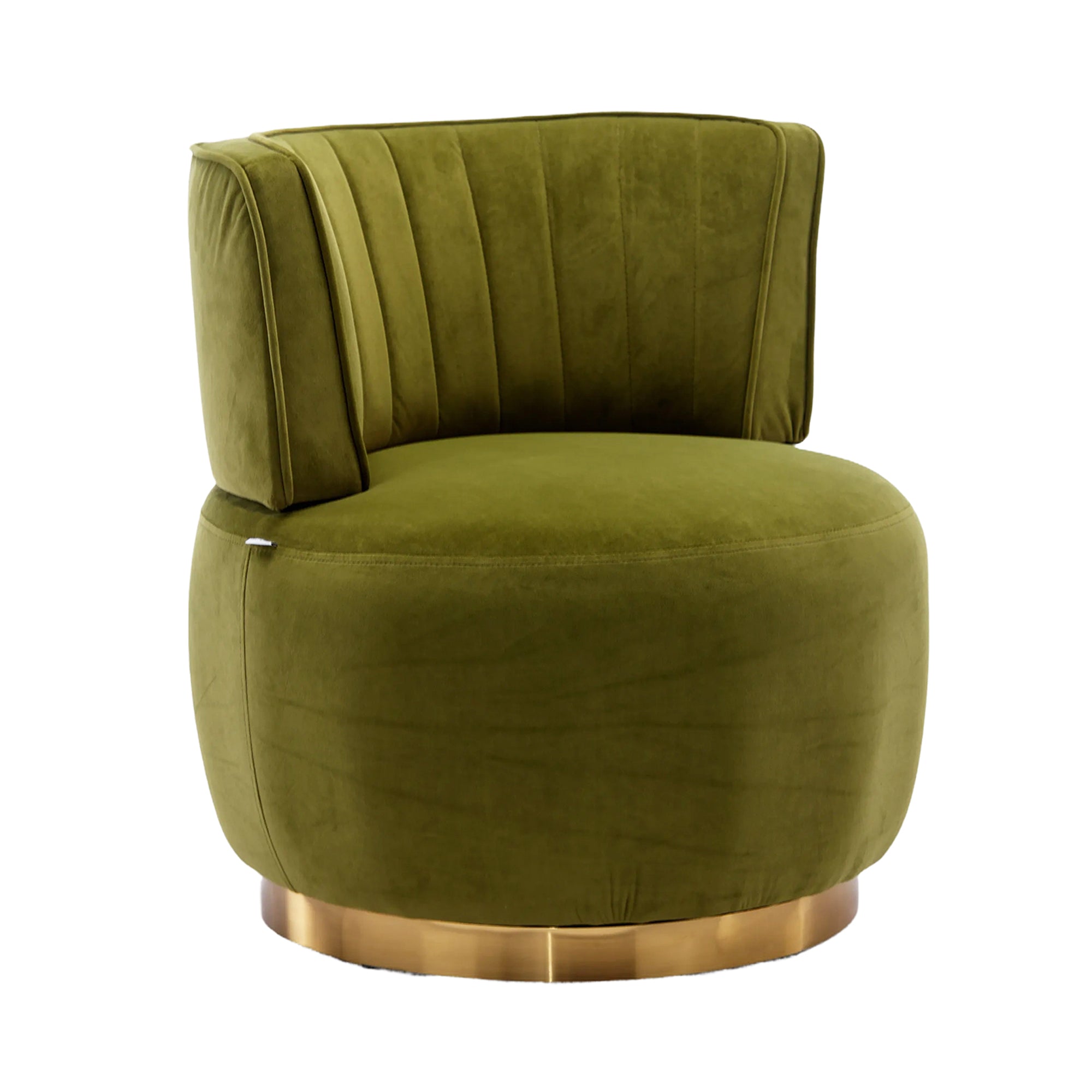 PAPROOS Swivel Accent Chair with Storage and Cat Bed Stool