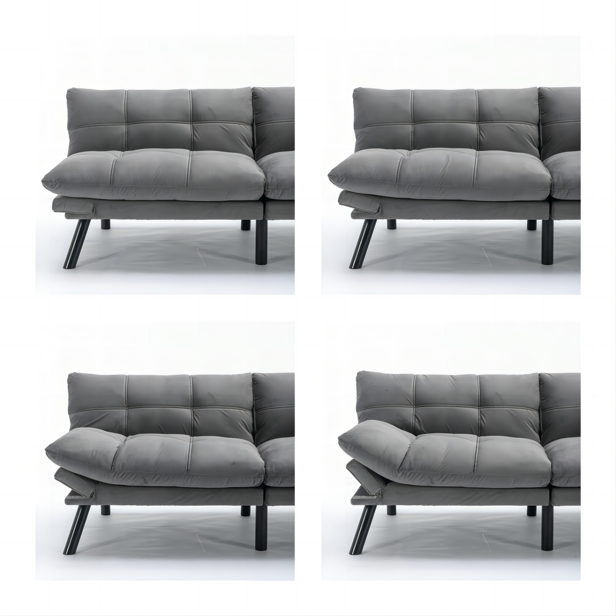 PAPROOS Convertible Sofa Bed, Folding Futon Sofa Bed, Upholstered Sofa Bed Couch, Loveseat Sleeper Sofa for Small Space, Apartment, Living Room