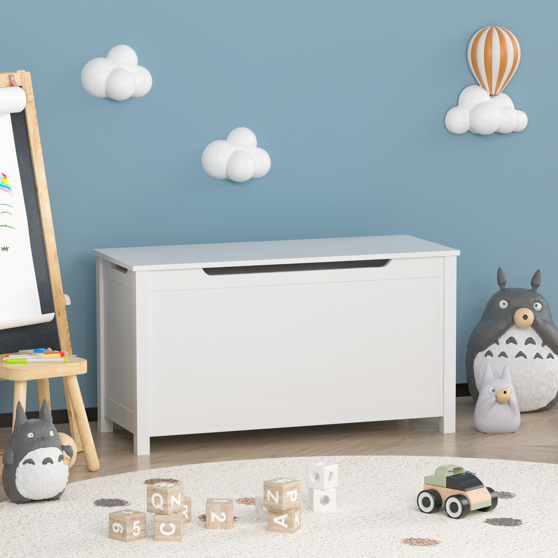 PAPROOS Toy Box for Boys Girls