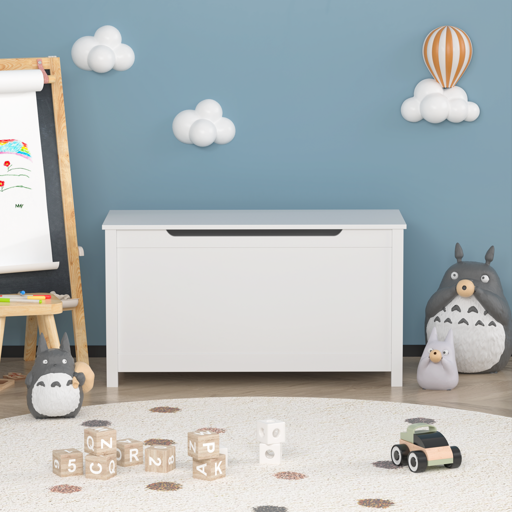 PAPROOS Toy Box for Boys Girls