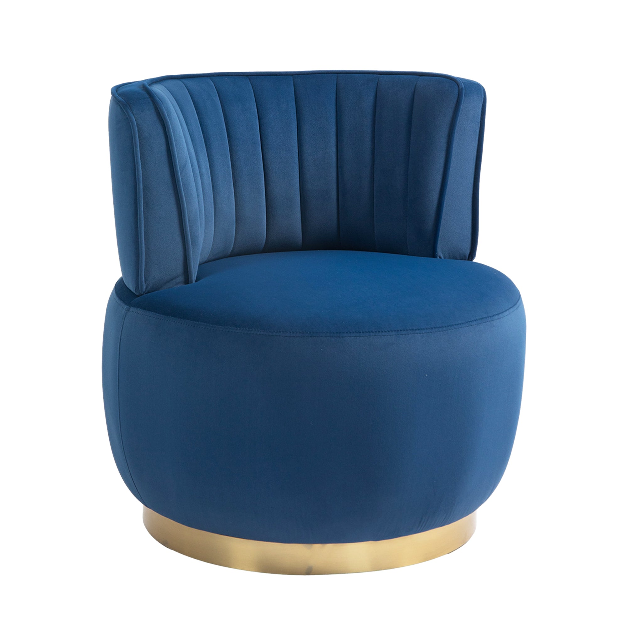 PAPROOS Swivel Accent Chair with Storage and Cat Bed Stool