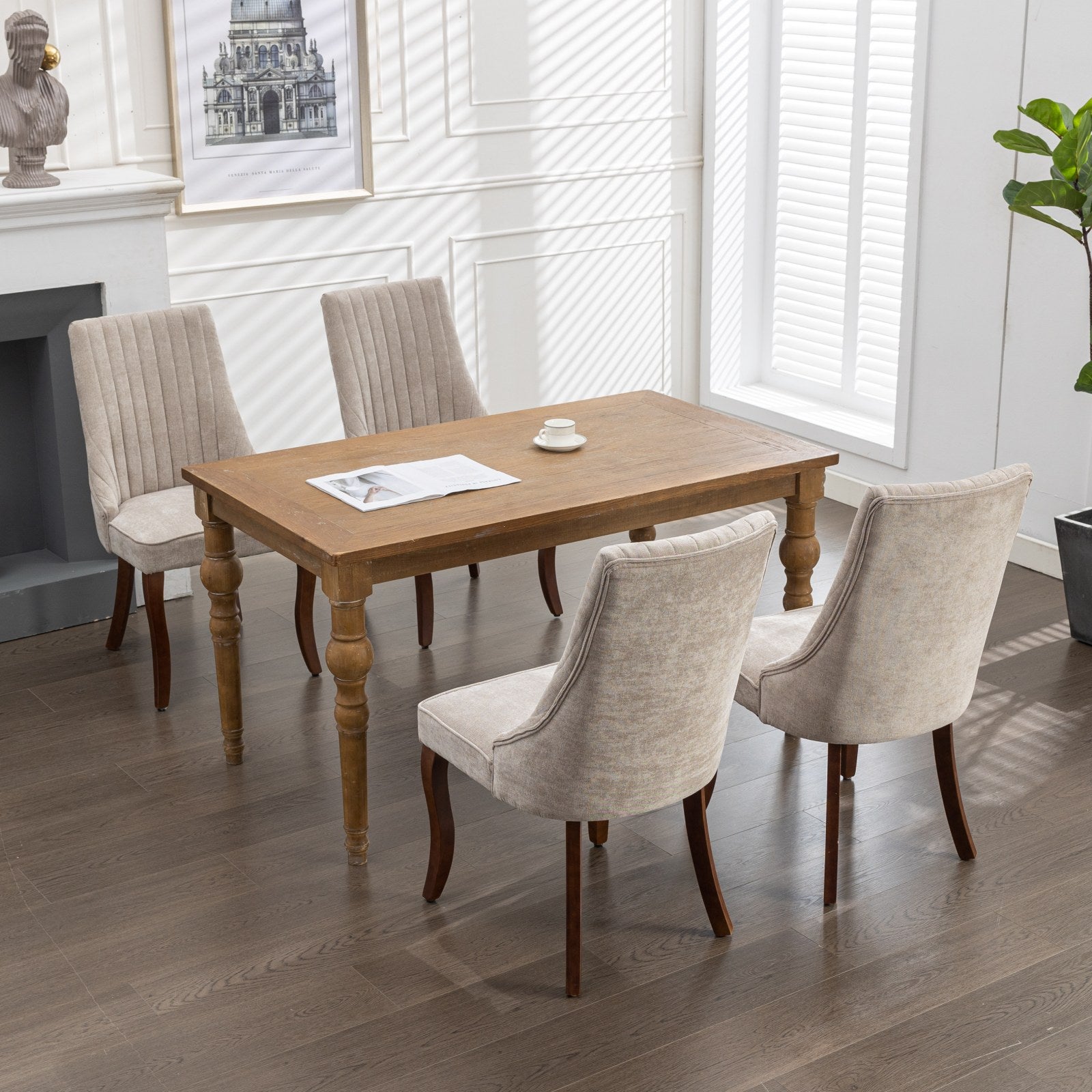 PAPROOS Dining Chairs Set of 4