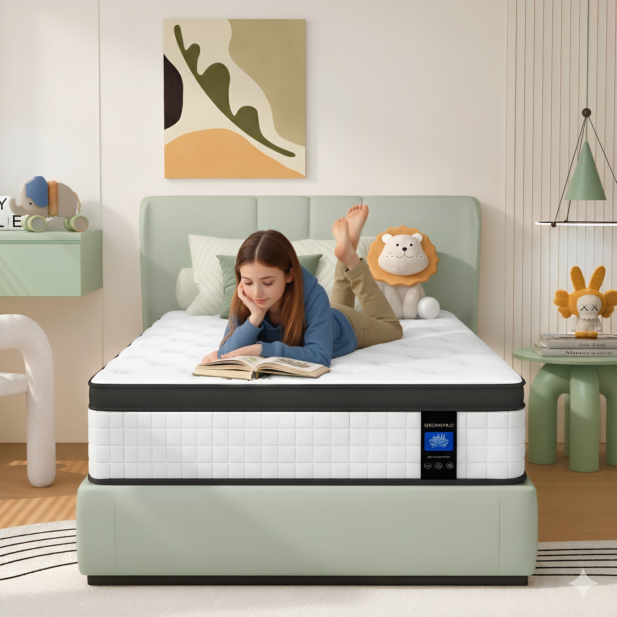 Paproos King Mattress, 12-inch Hybrid Mattress
