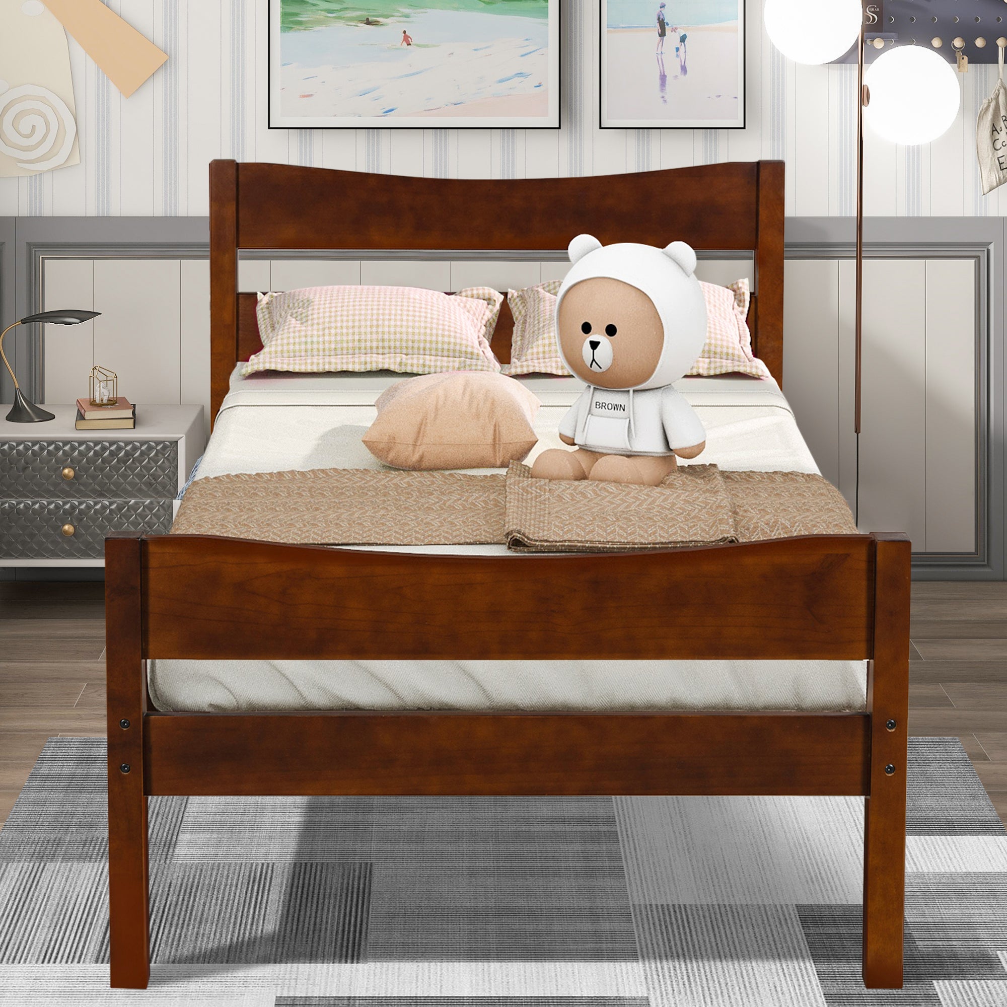 PAPROOS Twin Bed Frame