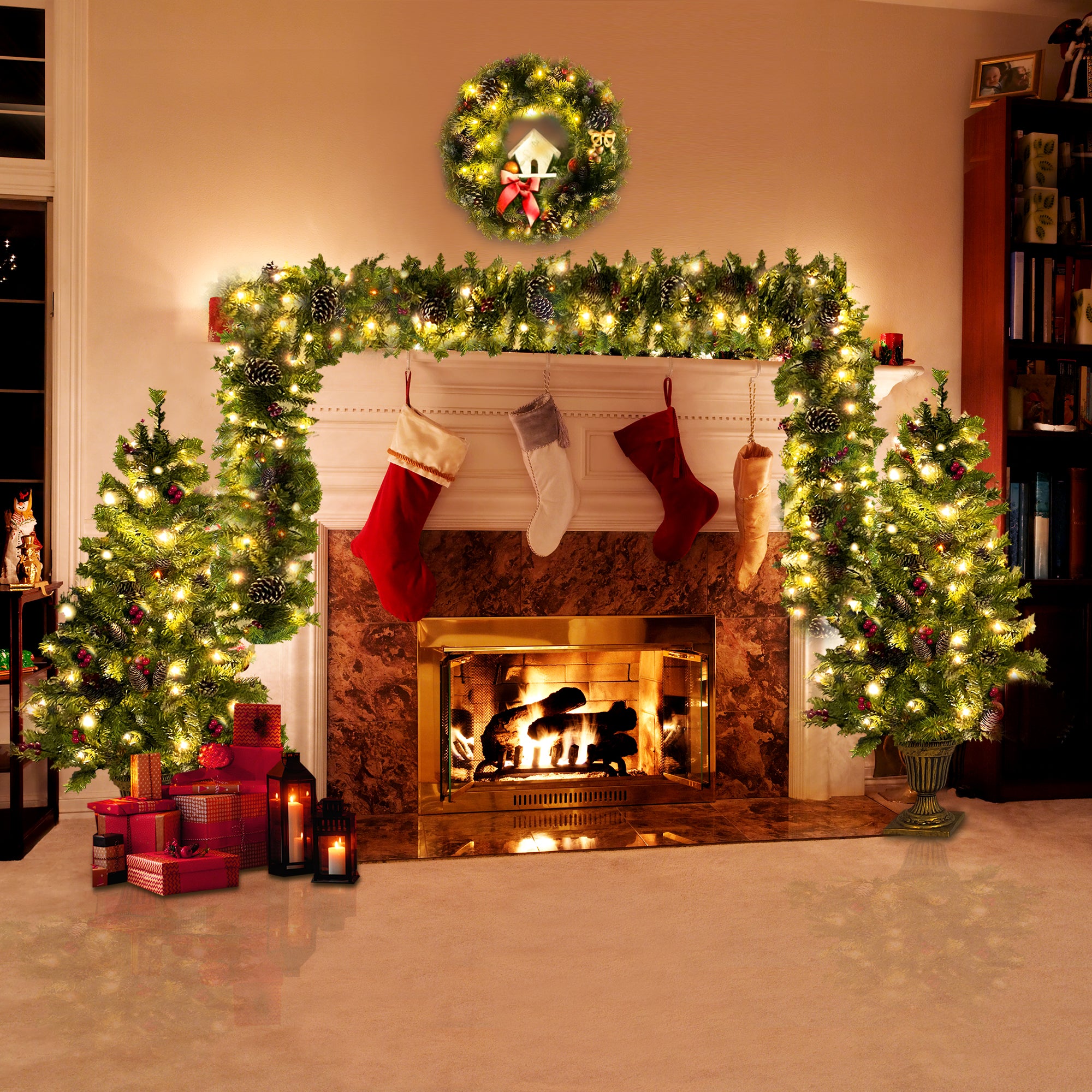 Paproos Christmas Decorations 4-Piece Set